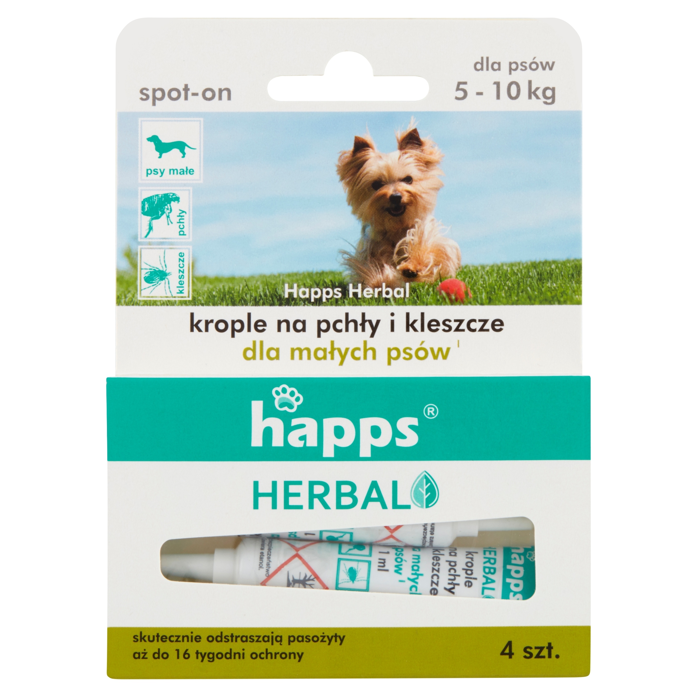 

Krople na pasożyty Happs Herbal 0,5 g 1,5 ml