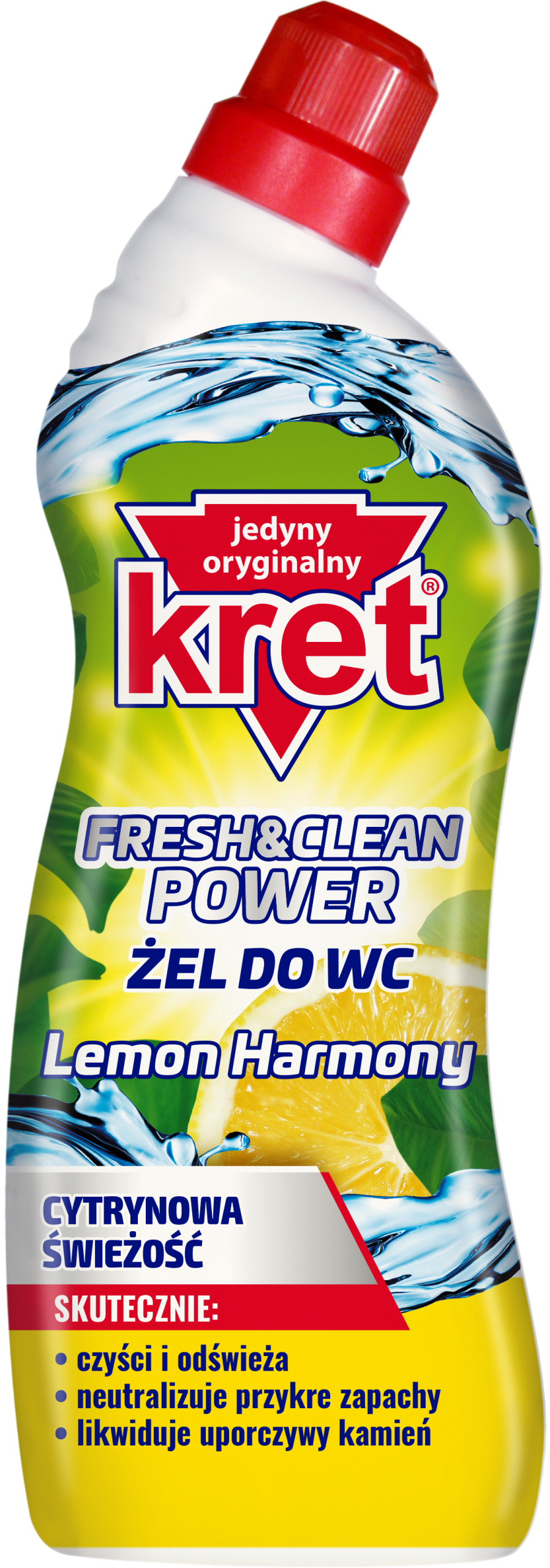 Levně 6 x Kret Gel na čištění Wc Lemon Harmony 700 g