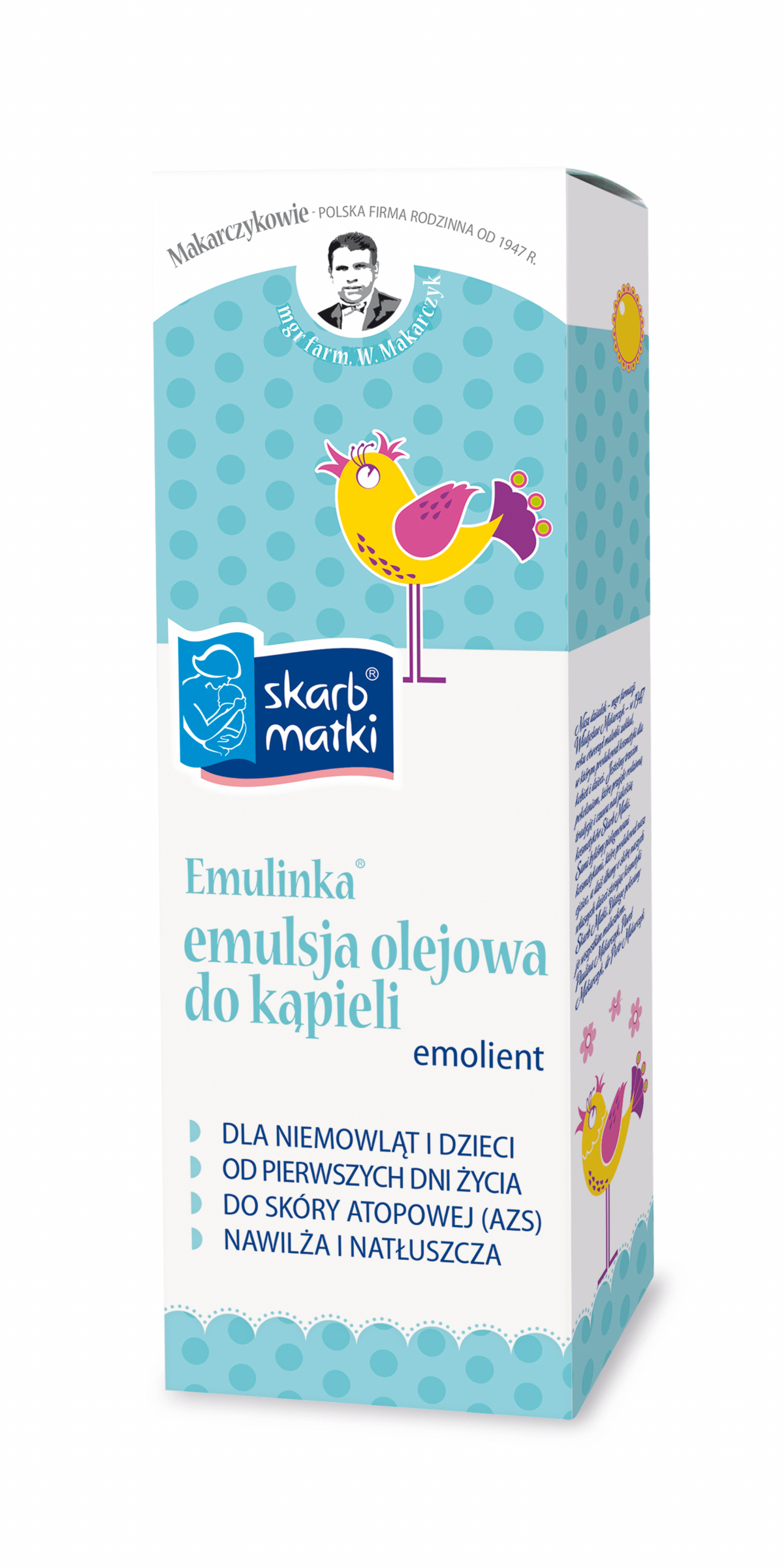 Skarb Matki Emulinka Emulsja olejowa do kąpieli emolient 250ml Wyrób medyczny nie