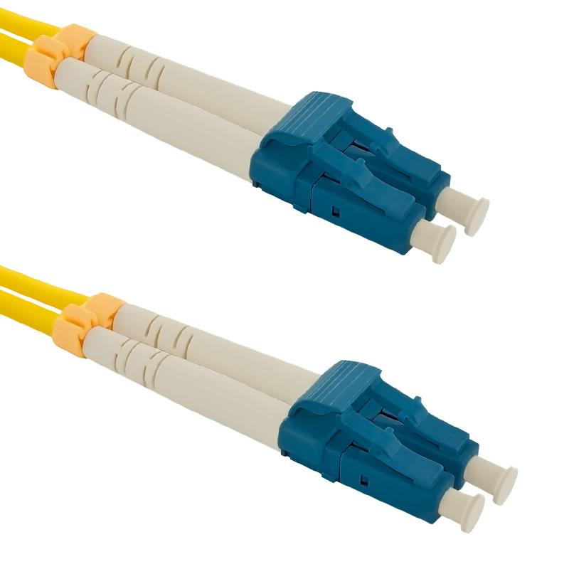Patchcord światłowodowy 1m żółty Duplex Qoltec 54014