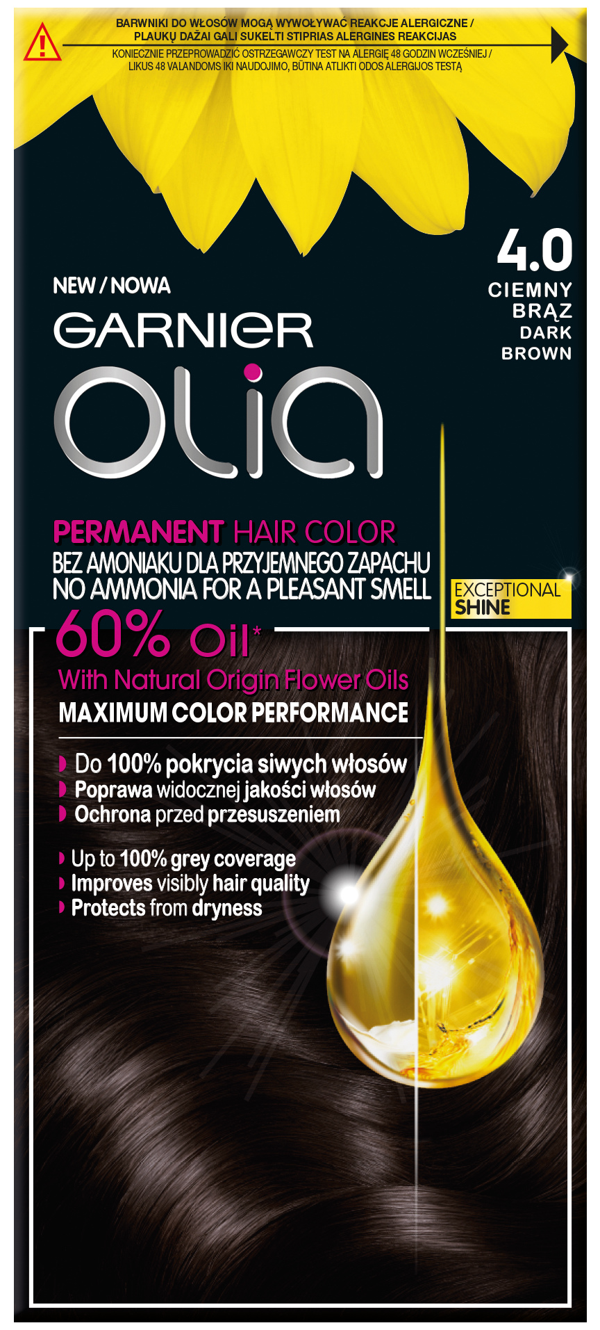 

Garnier Olia Farba Ciemny Brąz 4.0