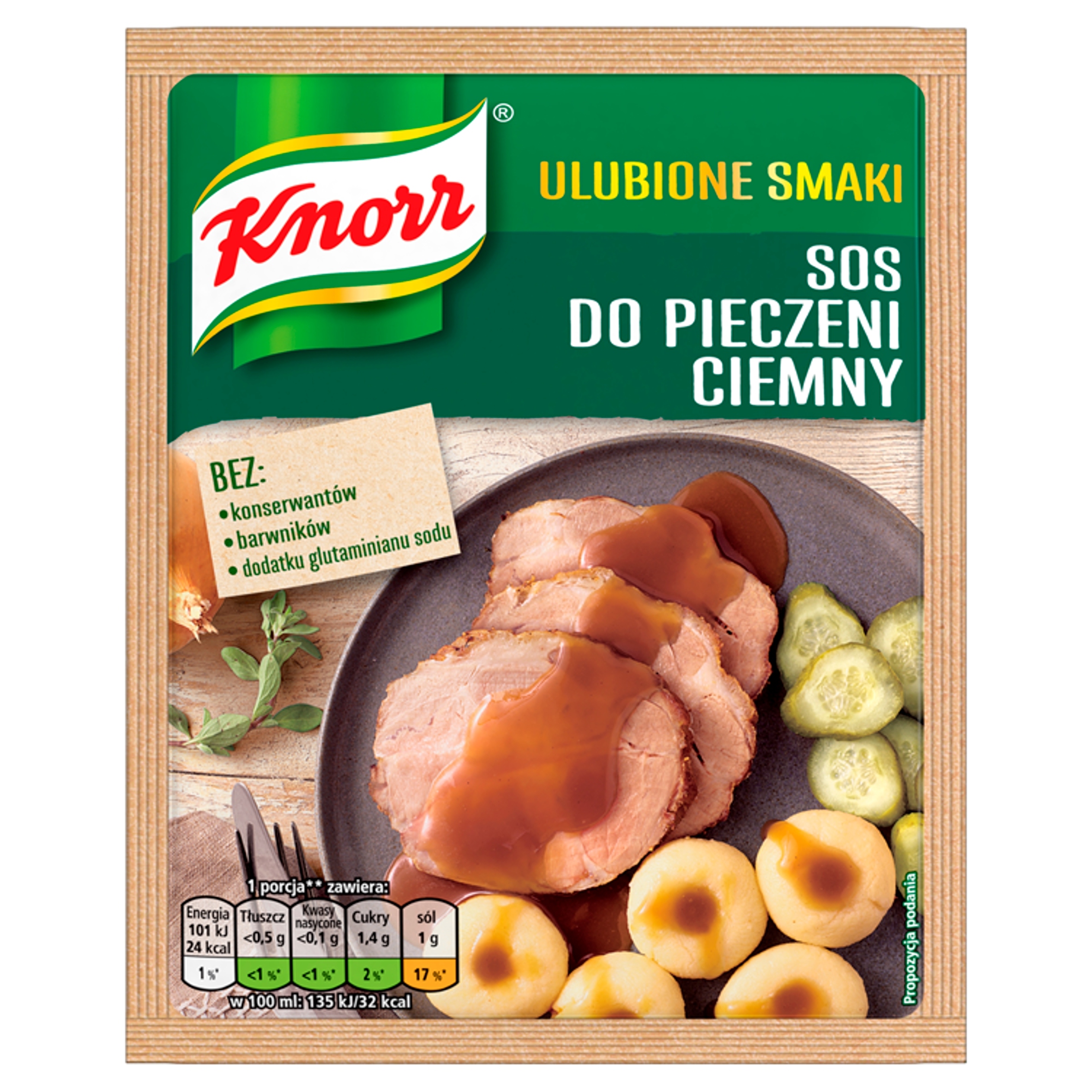 Levně 10 x Knorr Omáčka Knorr Do Pečení Tmavý 29G