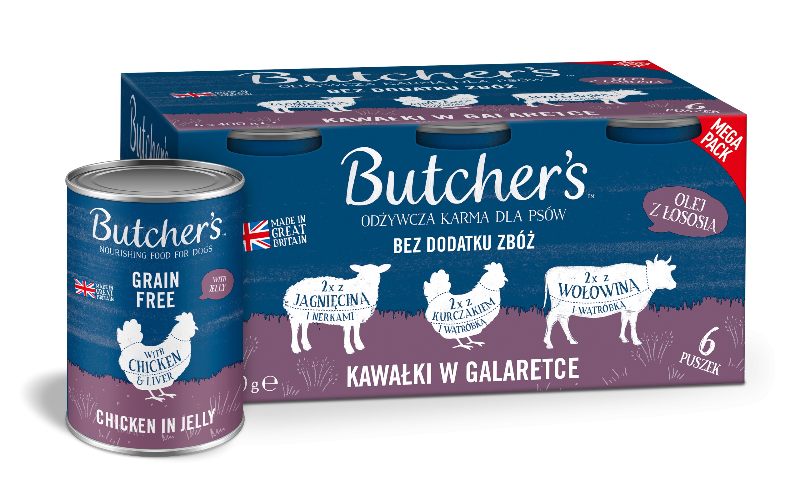 Butcher's Original směs kousky v želé 24x400 g mokré krmivo pro psy