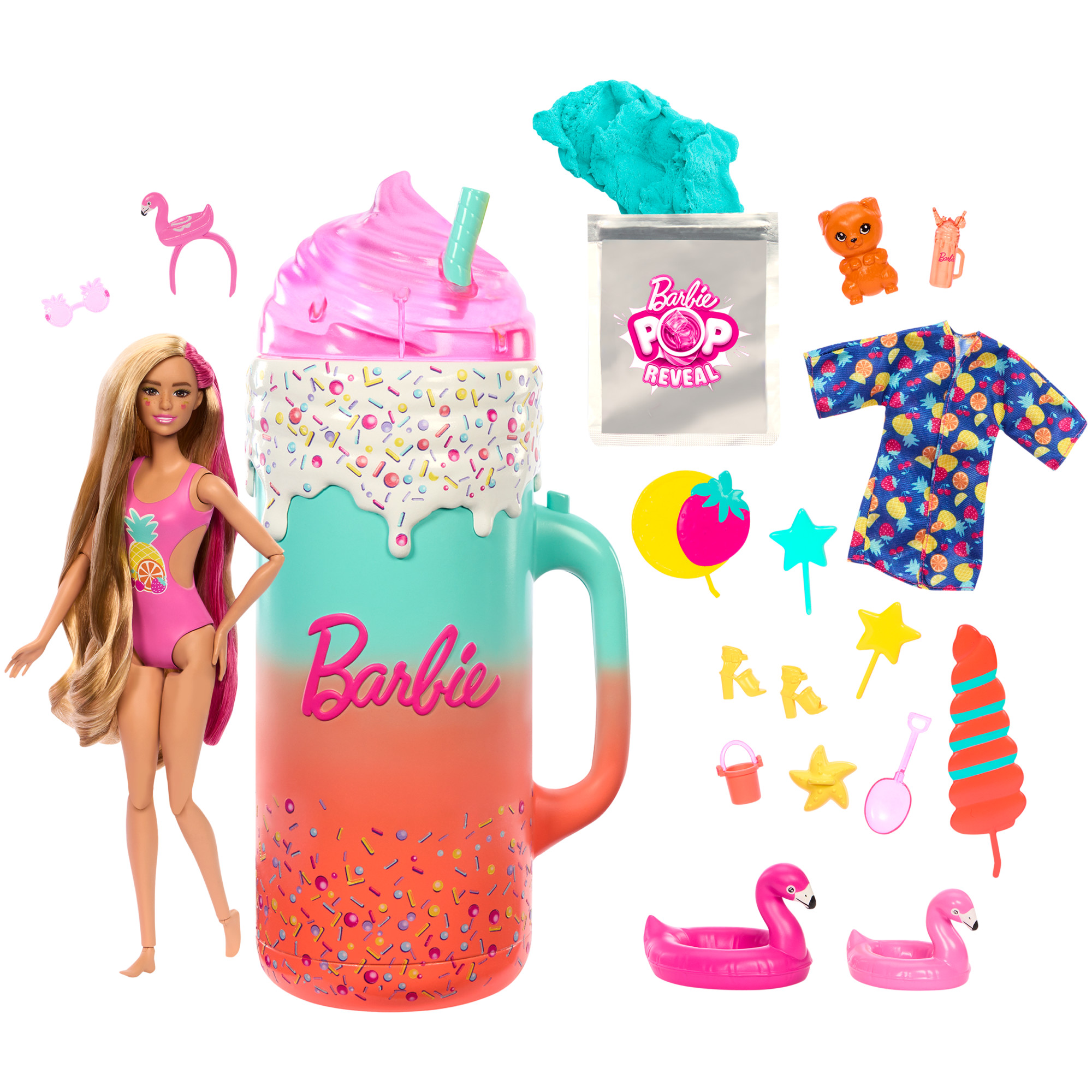 Barbie Pop Reveal Dárková sada Tropické smoothie HRK57