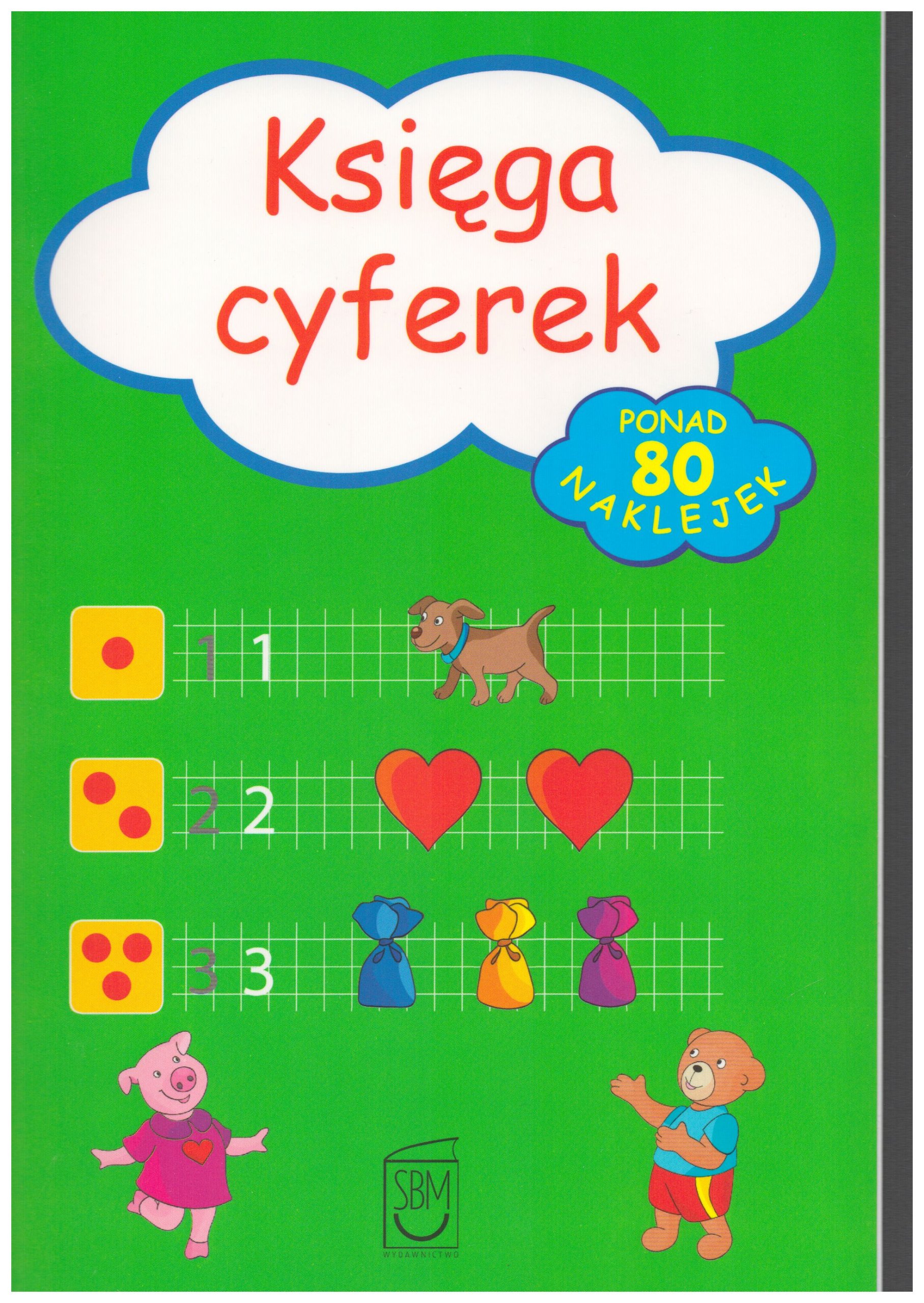 

Księga Cyferek 80 naklejek Joanna Babula Sbm