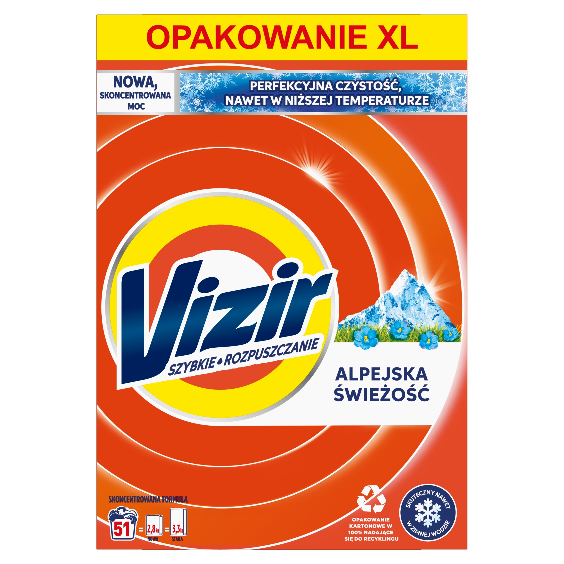 Levně Vizir prášek na bílé prádlo 2,805 kg