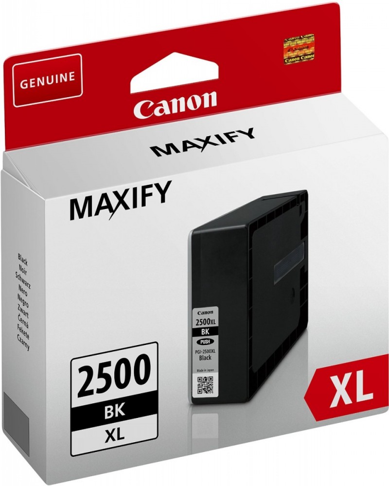Inkoustová náplň Canon PGI-2500XL Bk, 2500 stran černý