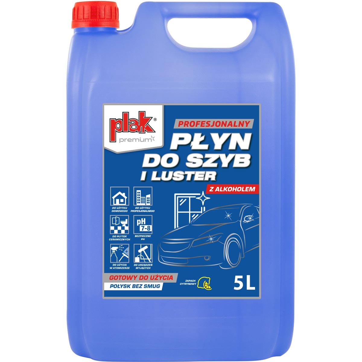

Płyn Do Mycia Szyb Luster Plak Premium 5L Alkohol