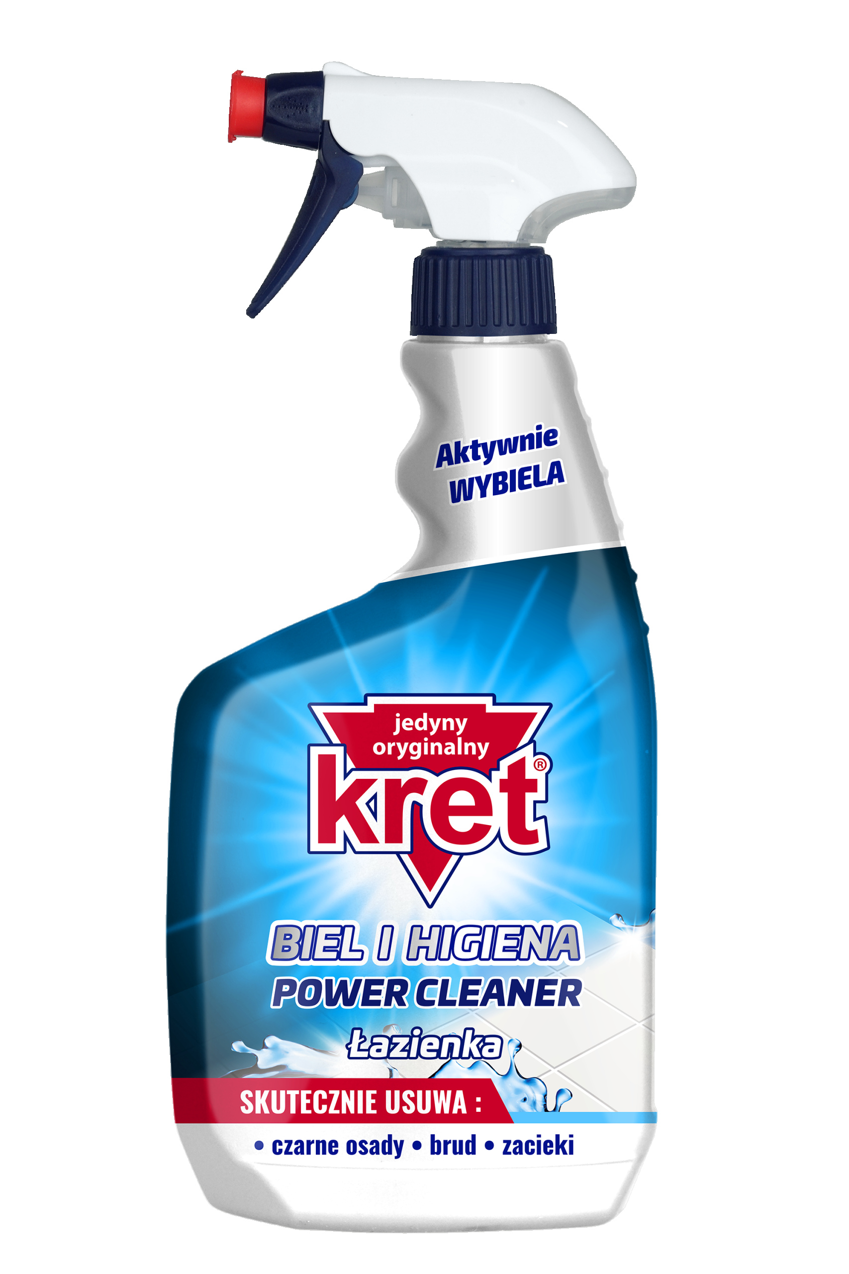Levně 4x Kret Power Cleaner Tekutina Bílá a Hygiena 620 ml