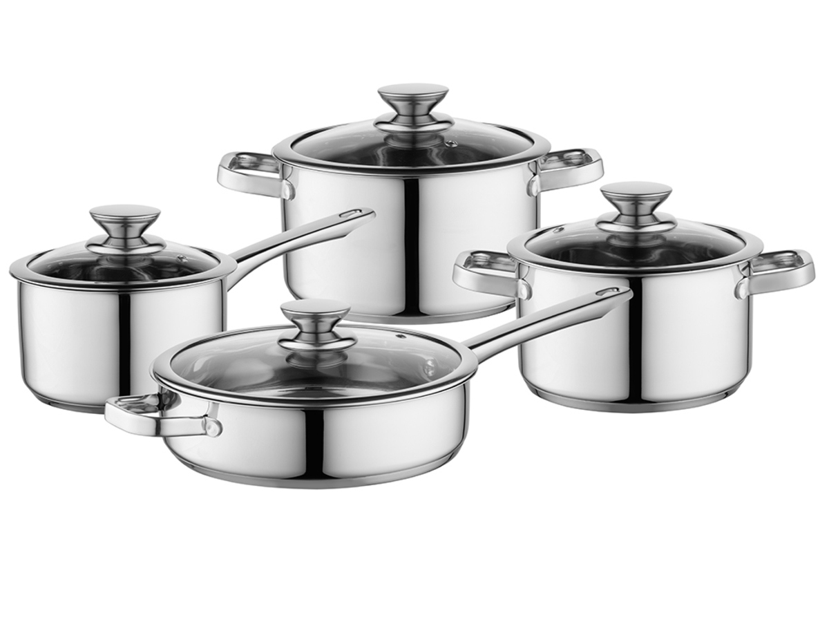 Zestaw garnków Florina Dover stal nierdzewna 8 el.