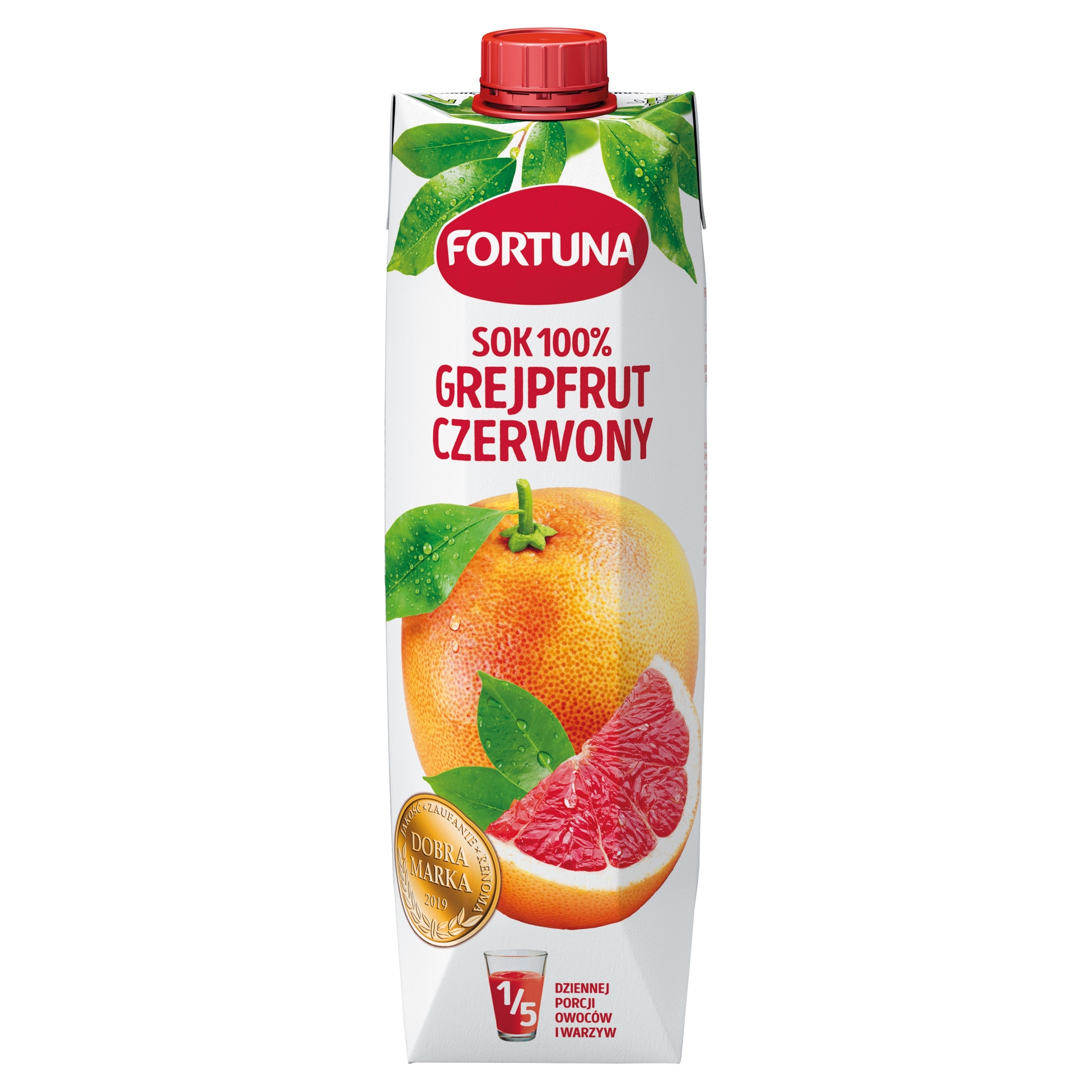 Fortuna Červený grapefruitový džus 100% 6x1 l