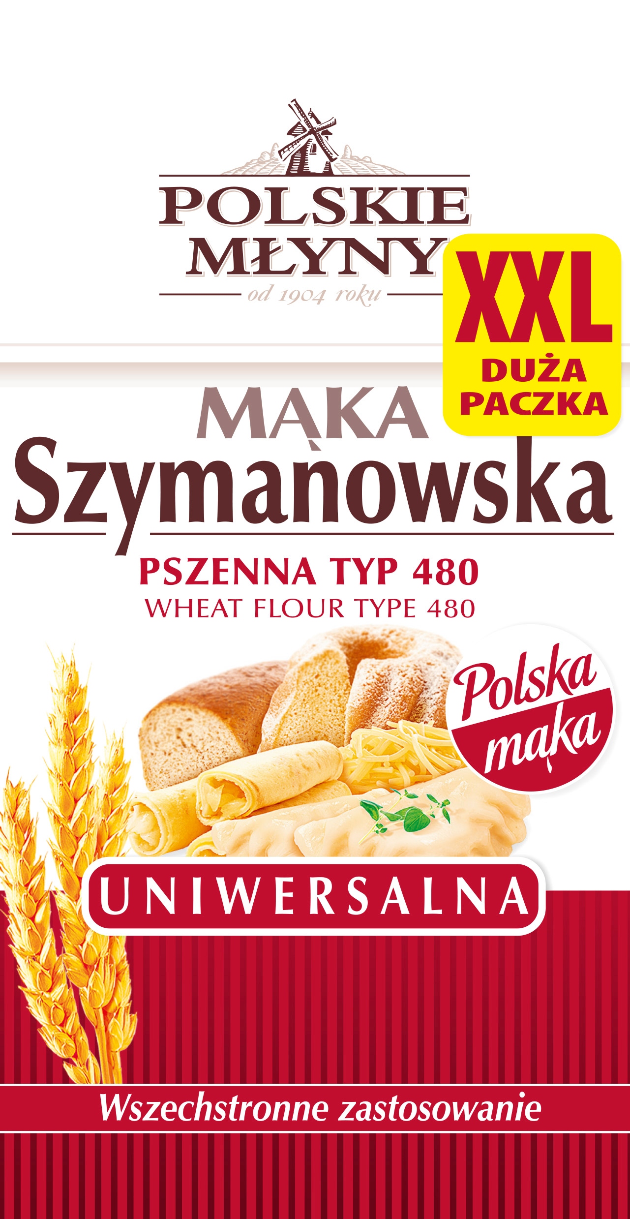 Polskie Młyny mouka Szymanowska univerzální typ 480 2 kg