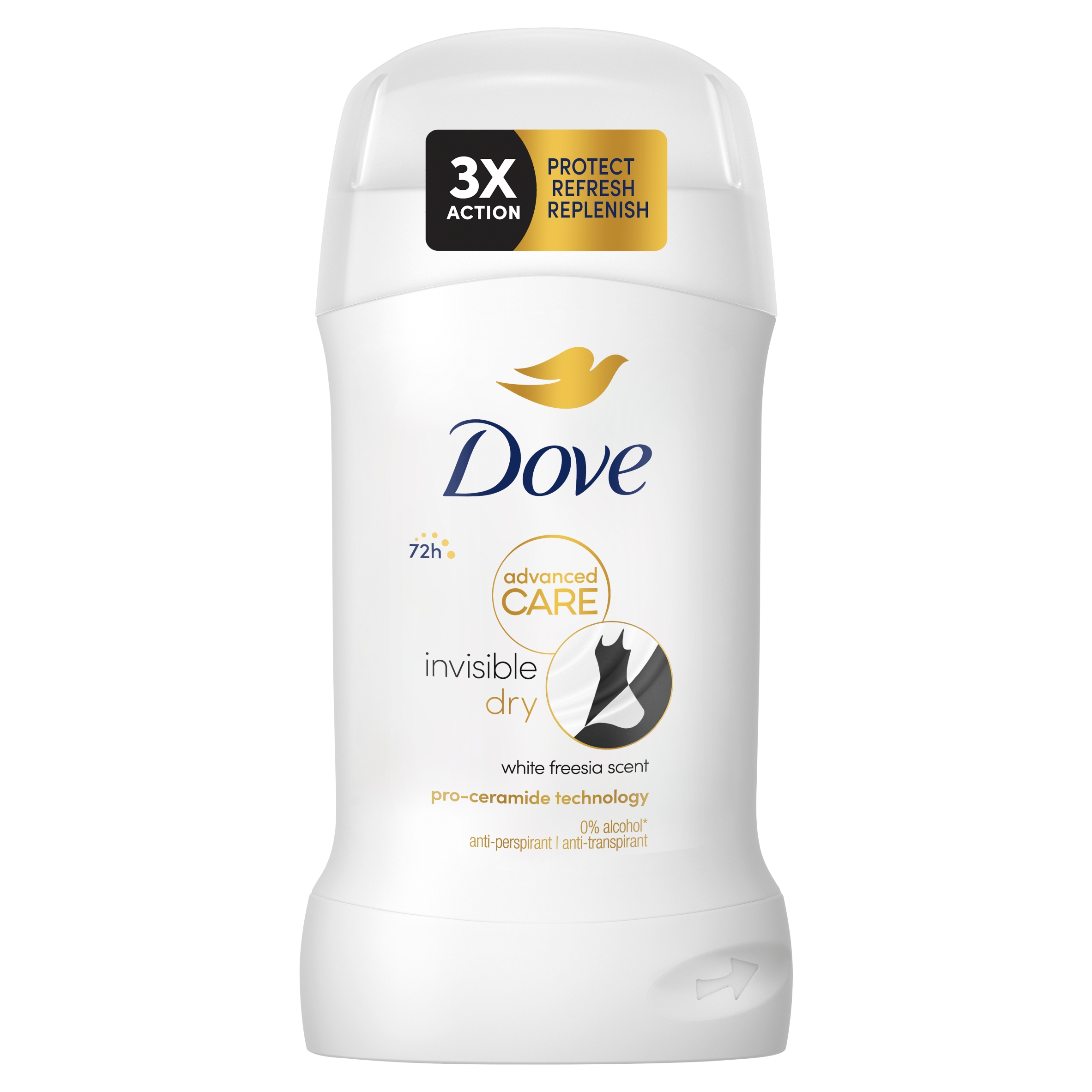 Dove Advanced Care Invisible Dry Antiperspirant tuhý deodorant 50 ml