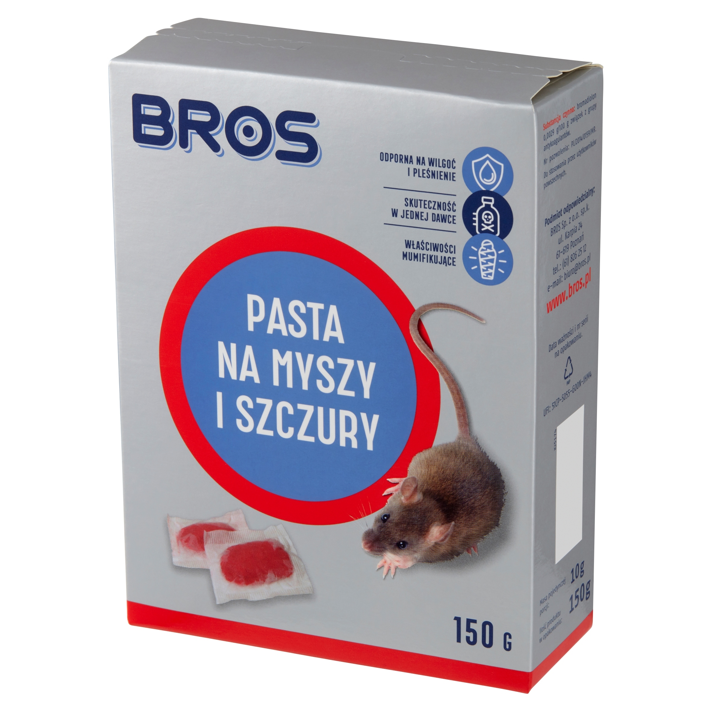 

Bros Pasta na myszy i szczury 150 g