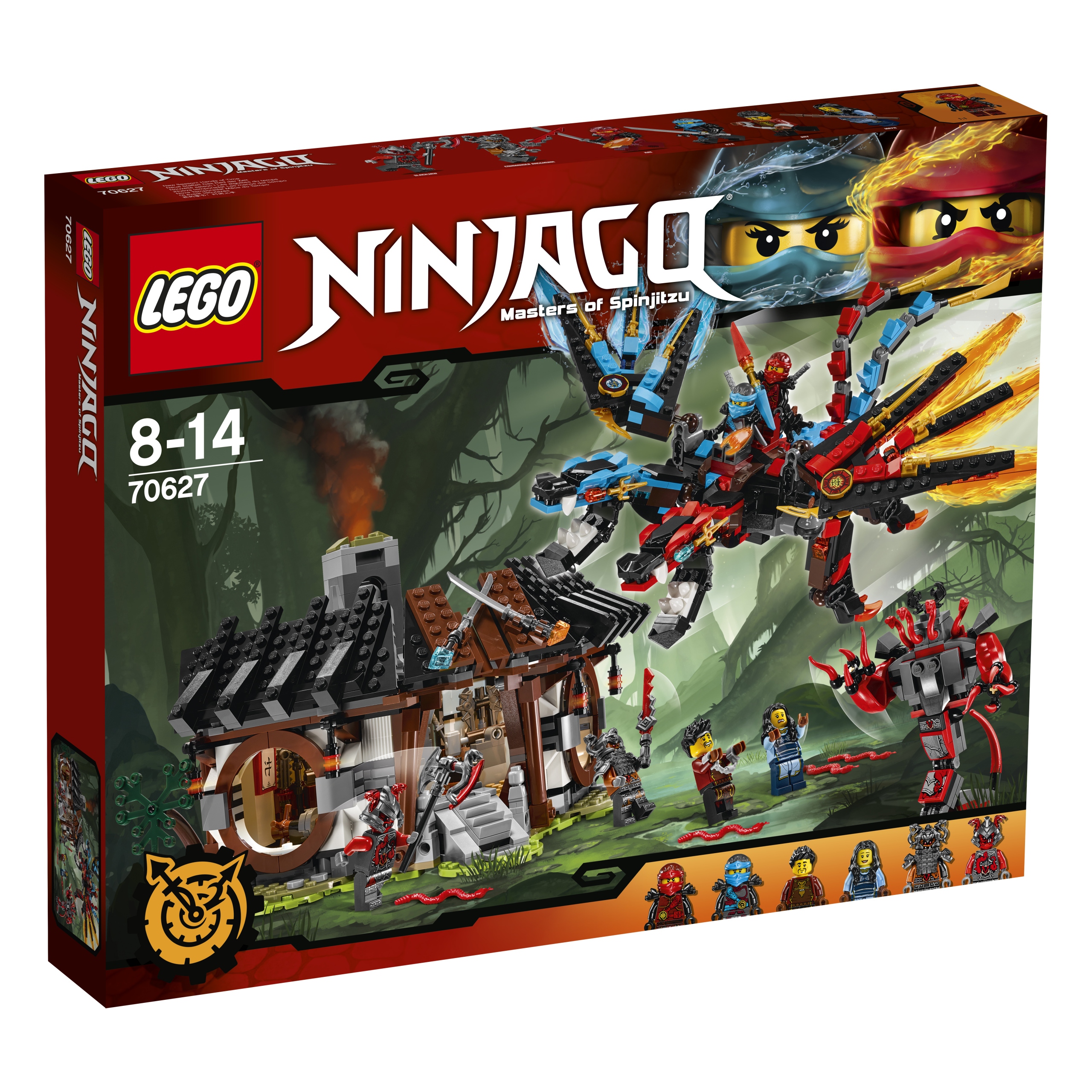 Lego Ninjago 70627 Kuźnia Smoka Kai Dragons