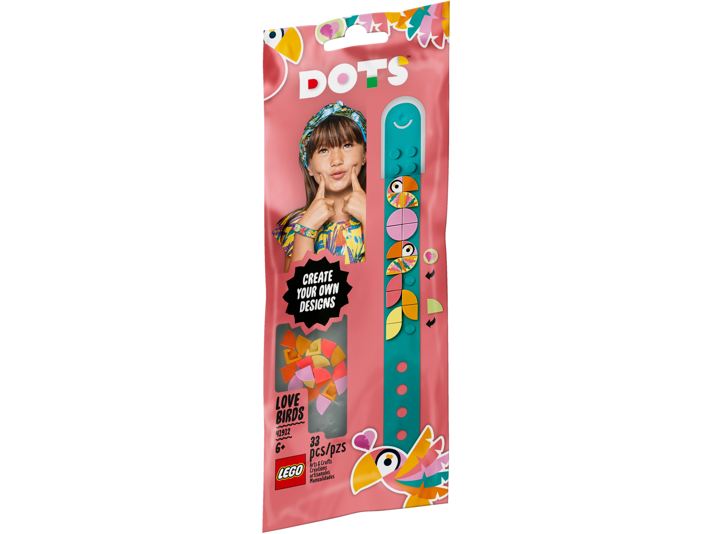 Lego Dots 41912 Lego Dots 41912 Bransoletka Papużki Nierozłączk