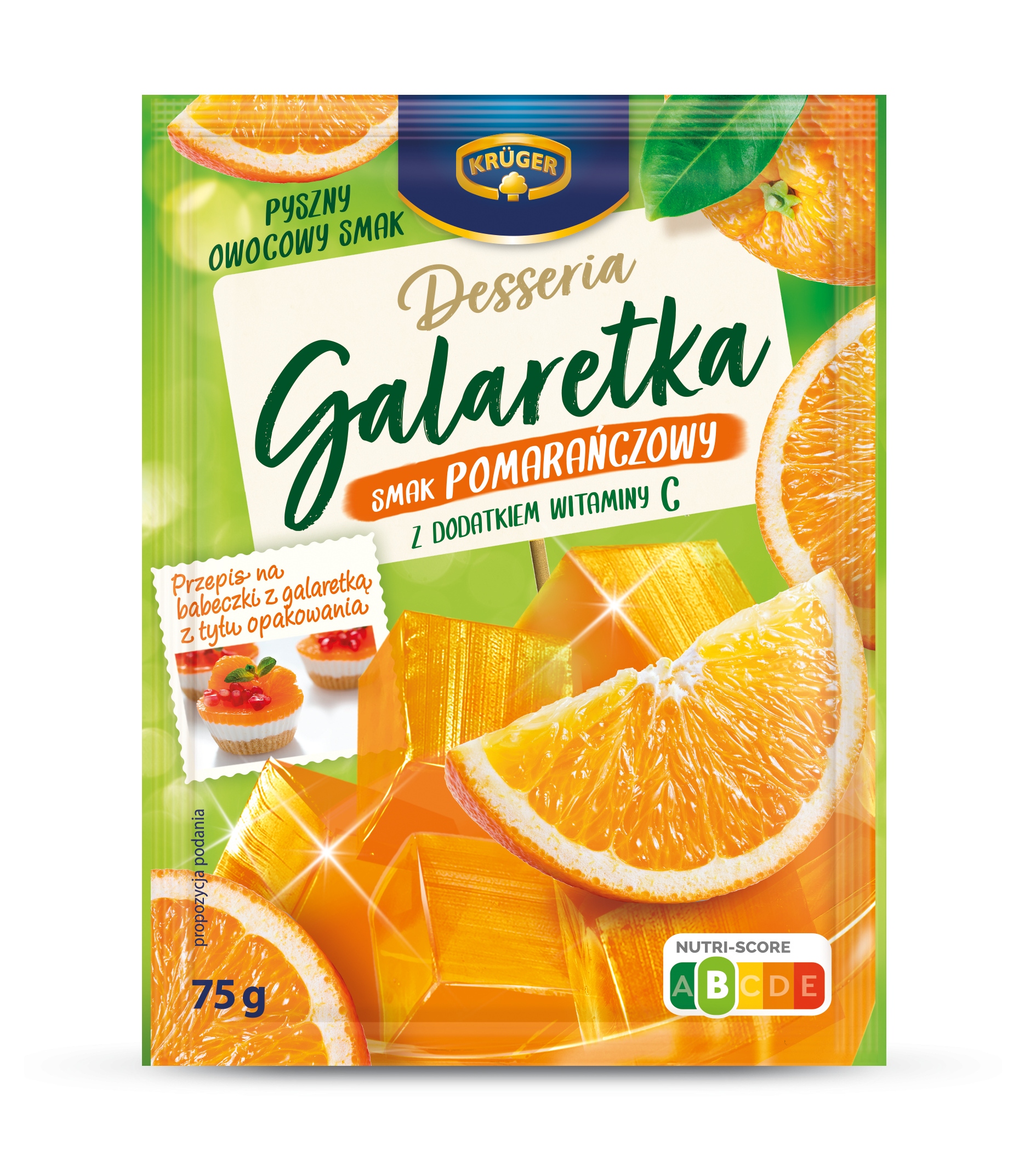 Levně 17X Krüger Desseria Želé pomerančová příchuť 75 g