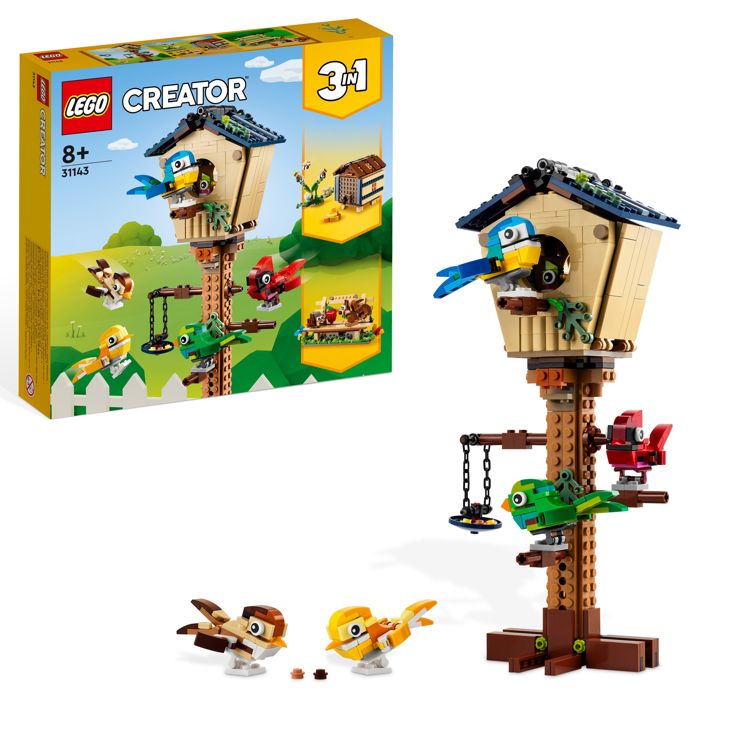 Lego Creator 3w1 Budka dla ptaków 31143