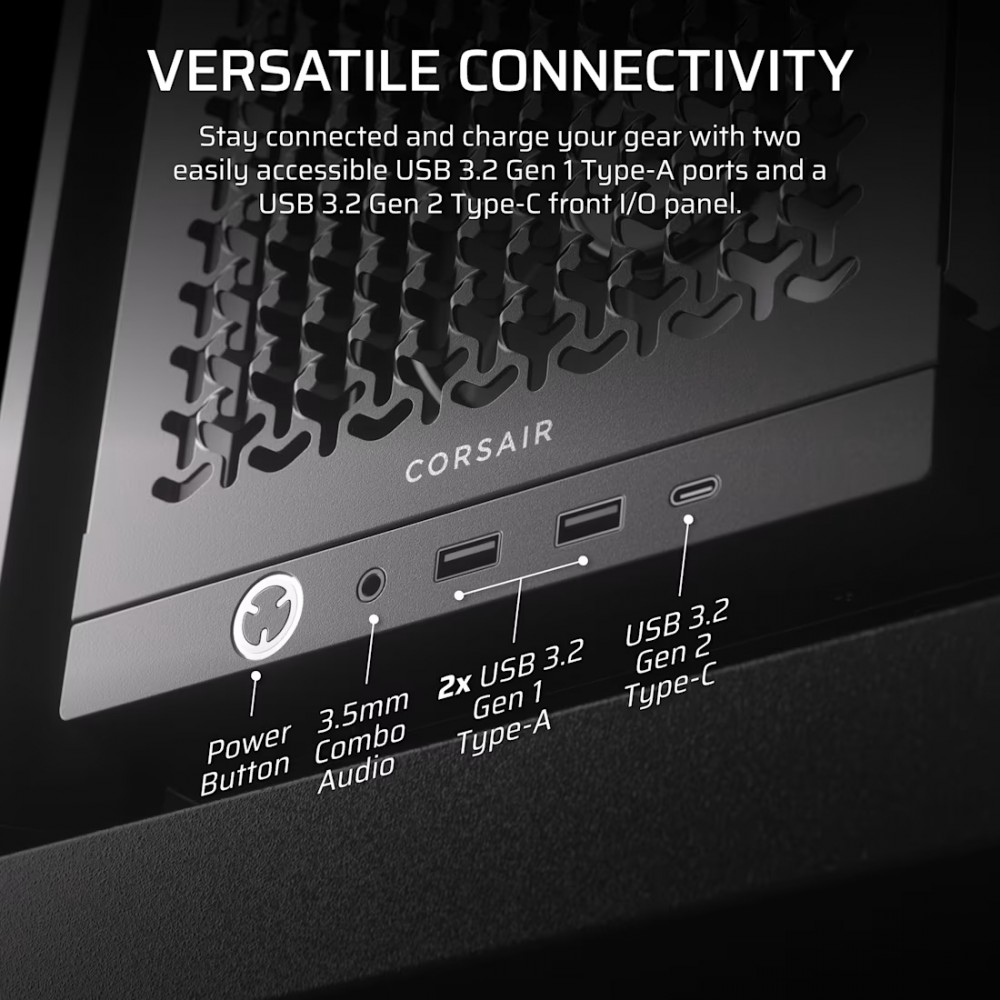 Corsair FRAME 4000D RS Mid-Tower, Black — 10