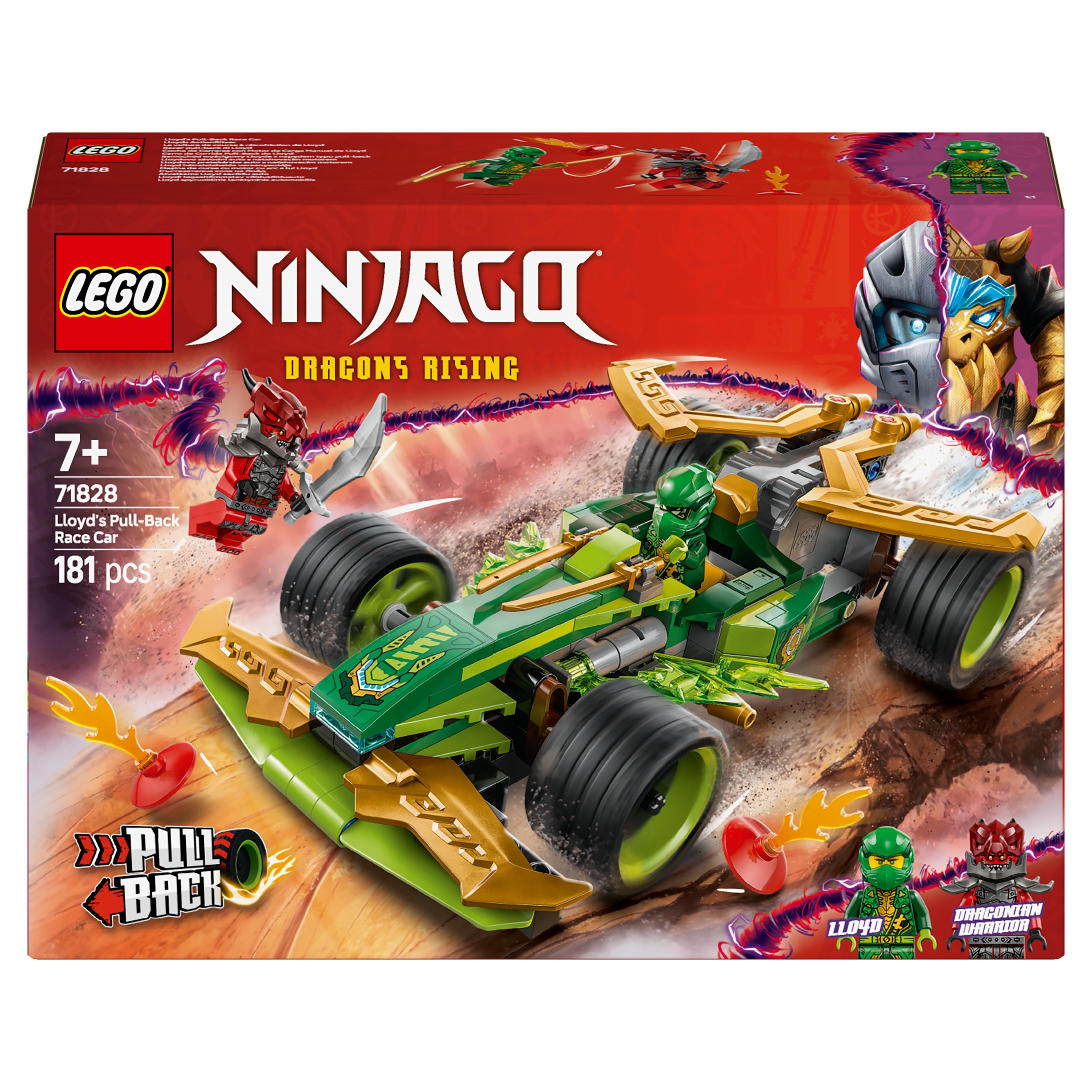 Lego Ninjago Závodní auto Lloyda s pohonem typu pull-back 71828