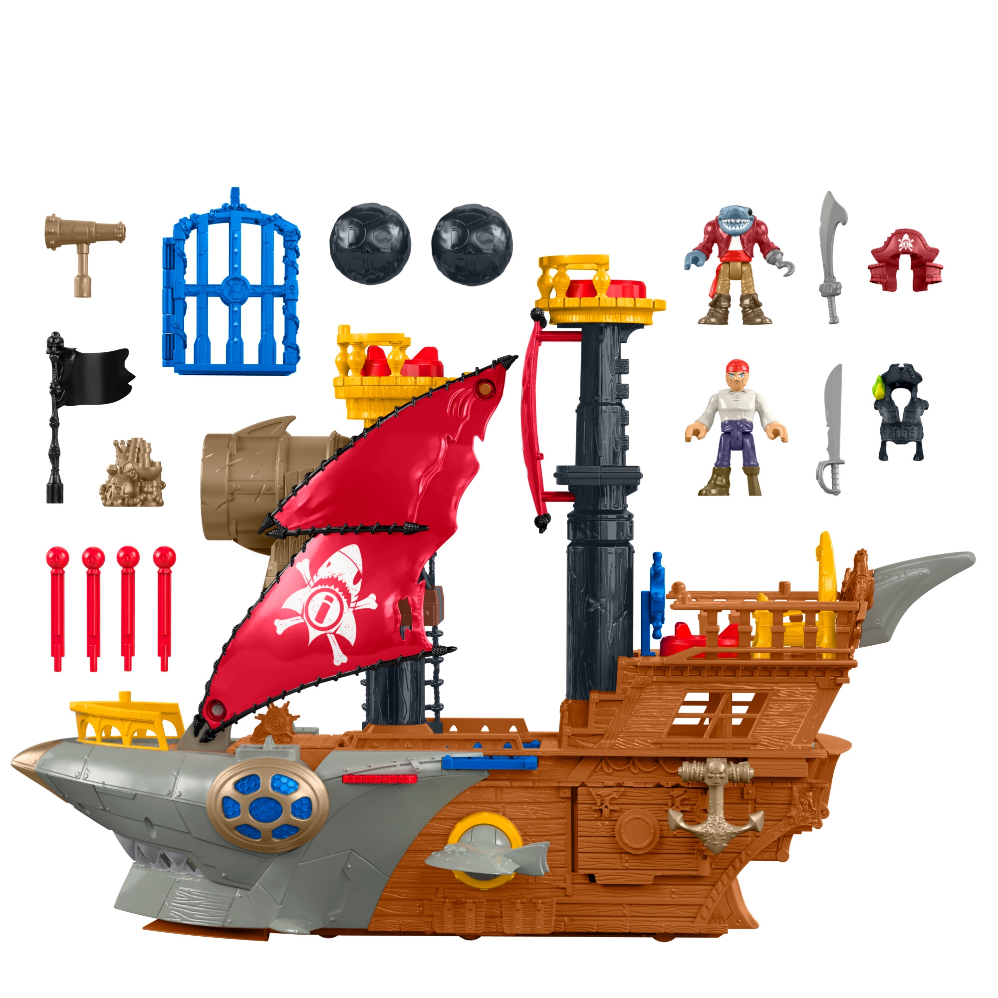 Statek piracki Fisher-Price Imaginext Ugryzienie Rekina DHH61 Typ zestaw