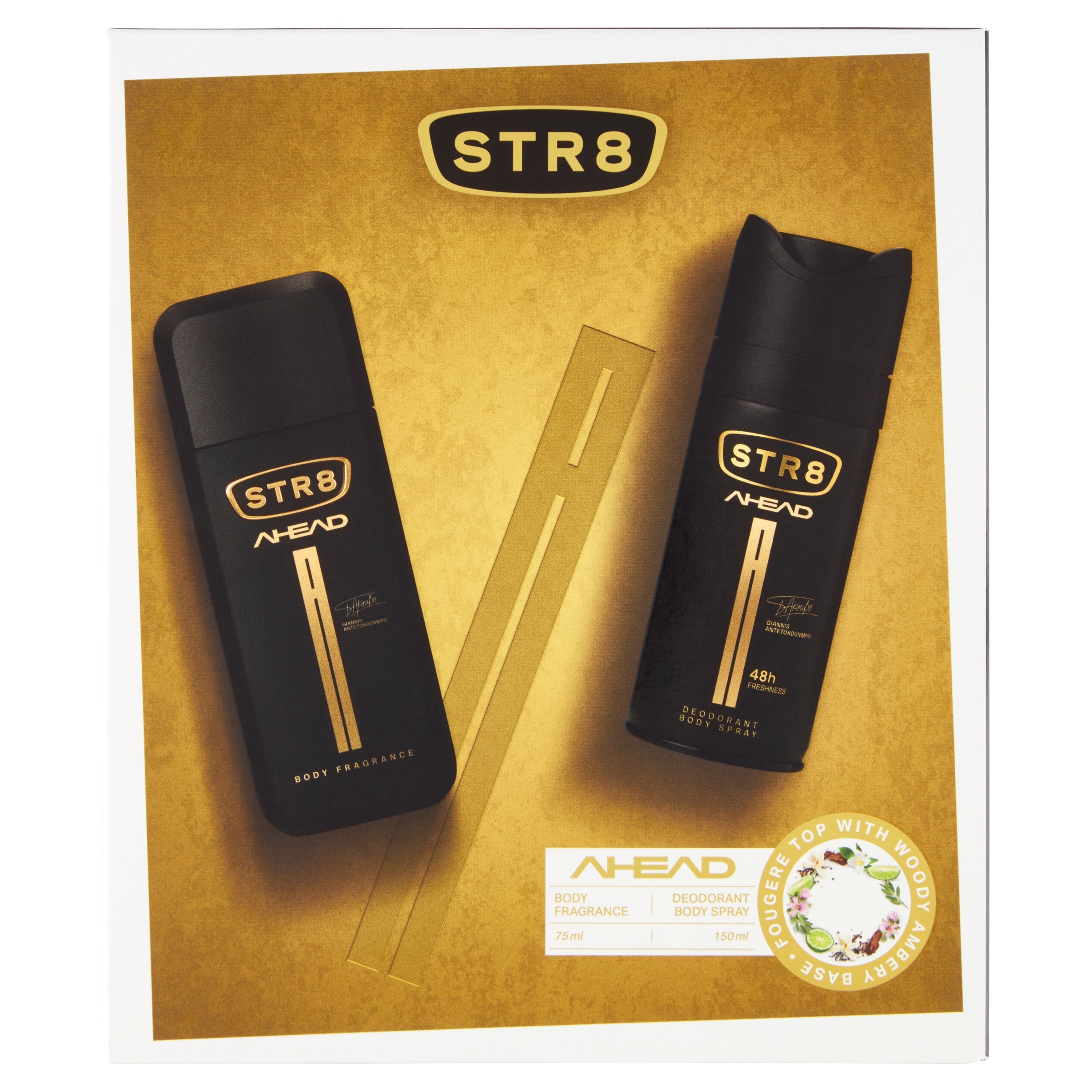 STR8 AHEAD ZESTAW DNS 75 ML+DEO SPRAY 150ML