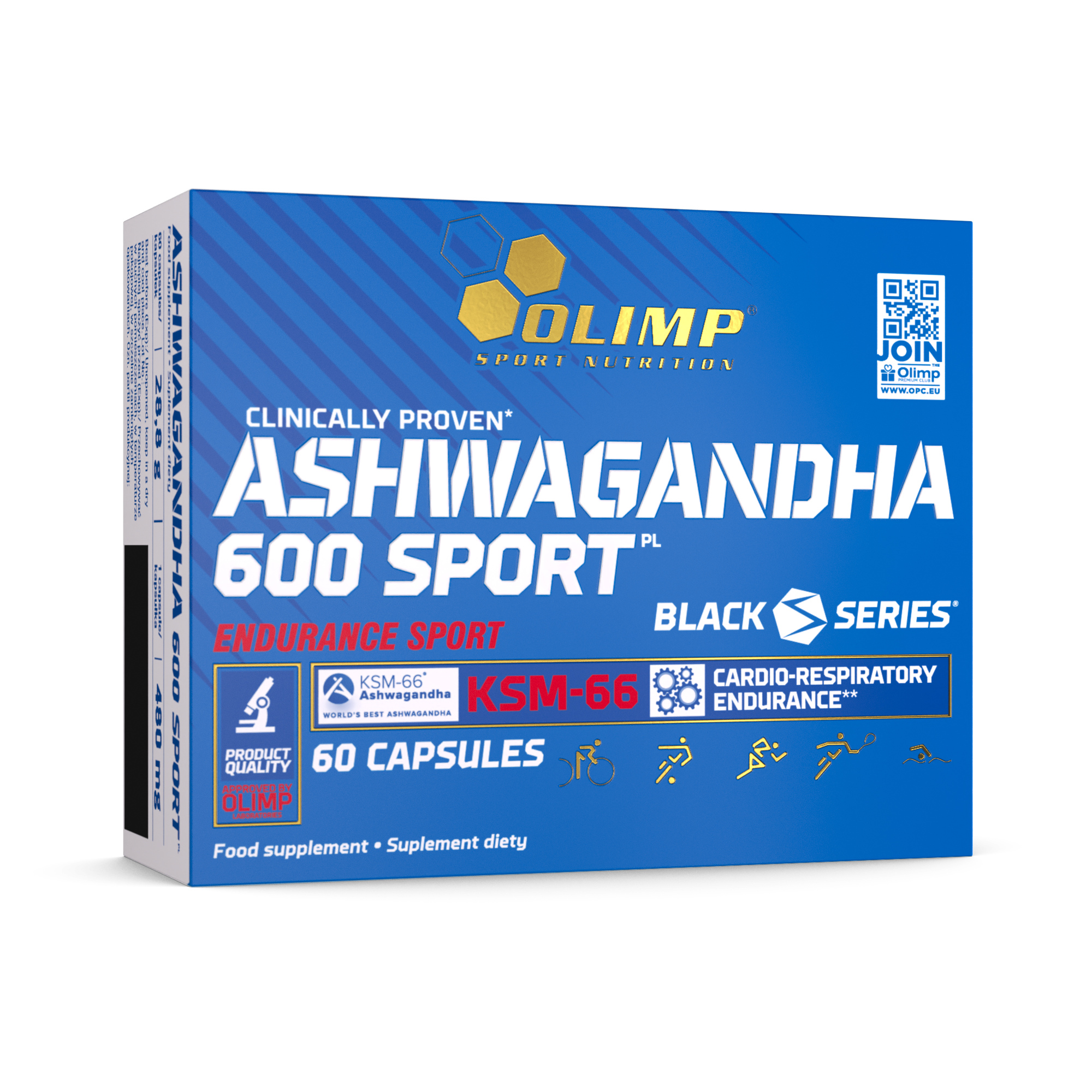 OLIMP ASHWAGANDHA 600 SPORT KORZEŃ BIO STRES 60cap — 15
