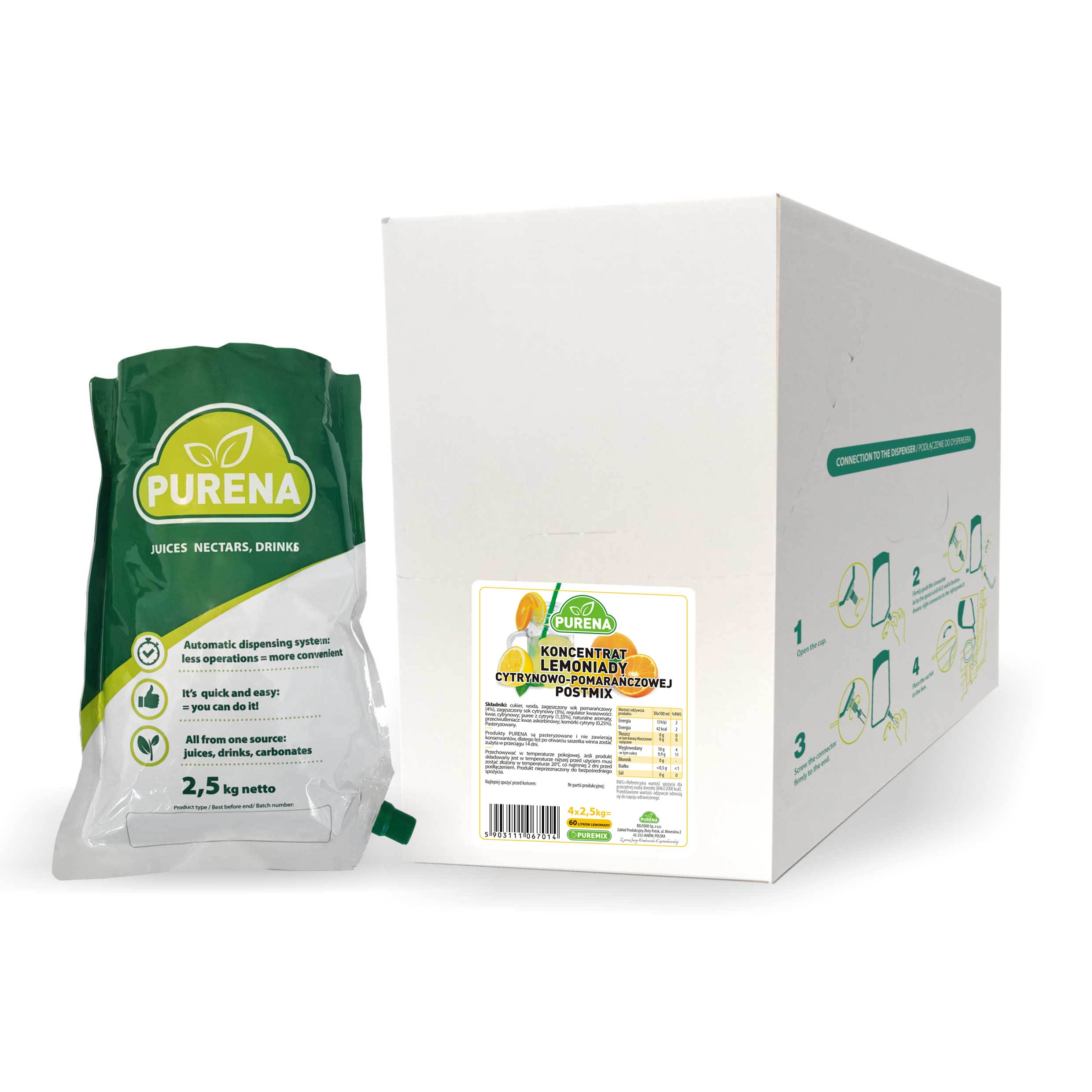 Purena Limonáda citronovo-oranžová 10 l
