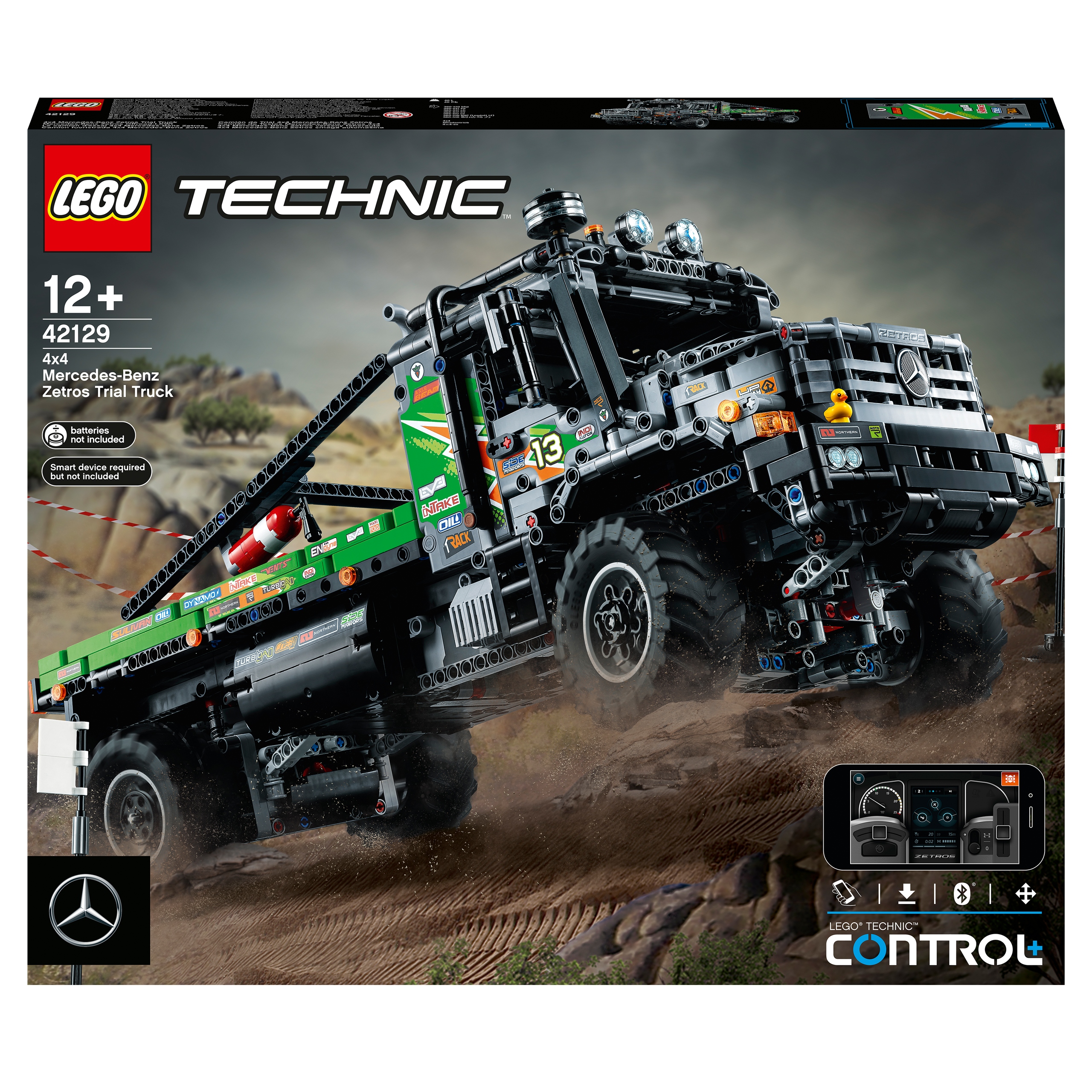 Lego Technic 42129 Nákladní vozidlo Mercedes-Benz Zetros s pohonem 4 kol