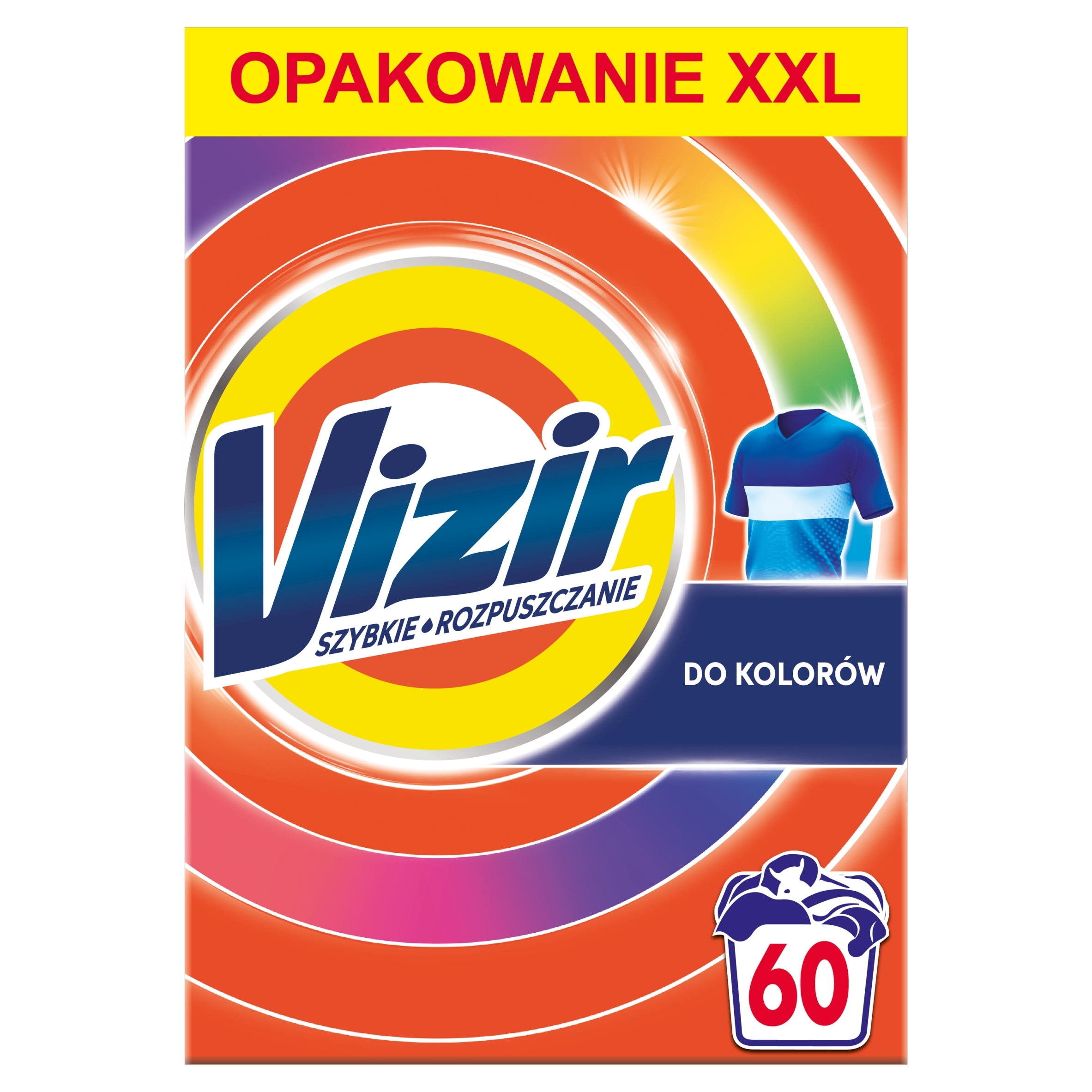 Vizir Color prášek na praní barevných tkanin Xxl 3,3 kg (60 praní)