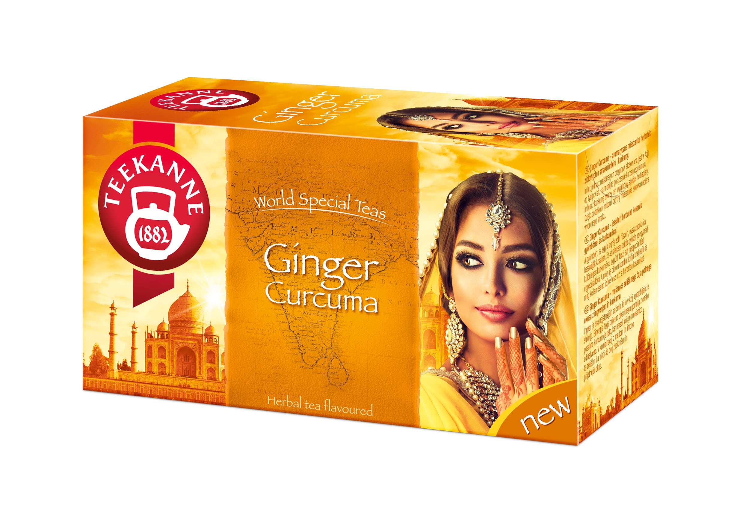 Levně 9x Teekanne Zázvor Kurkuma 20 sáčků