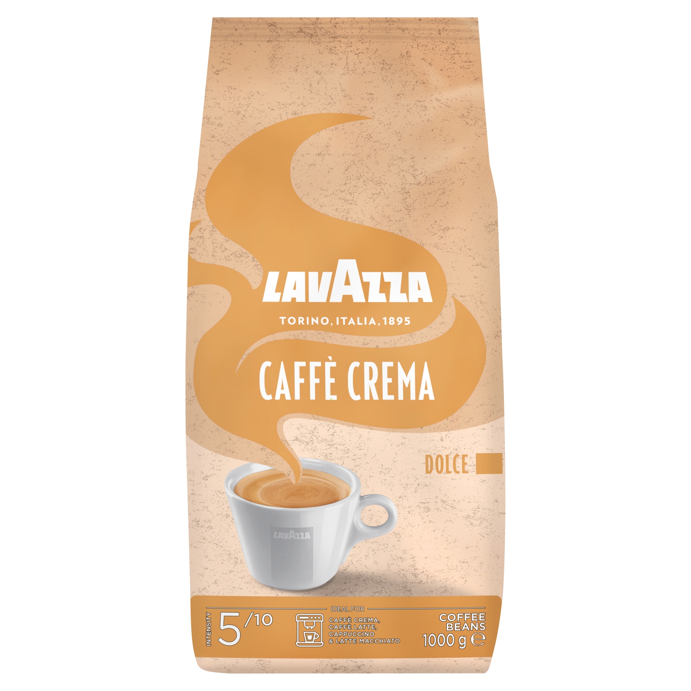 Levně Káva Zrnková Lavazza Caffe Crema Dolce 1 kg pro italský kávovar Originální