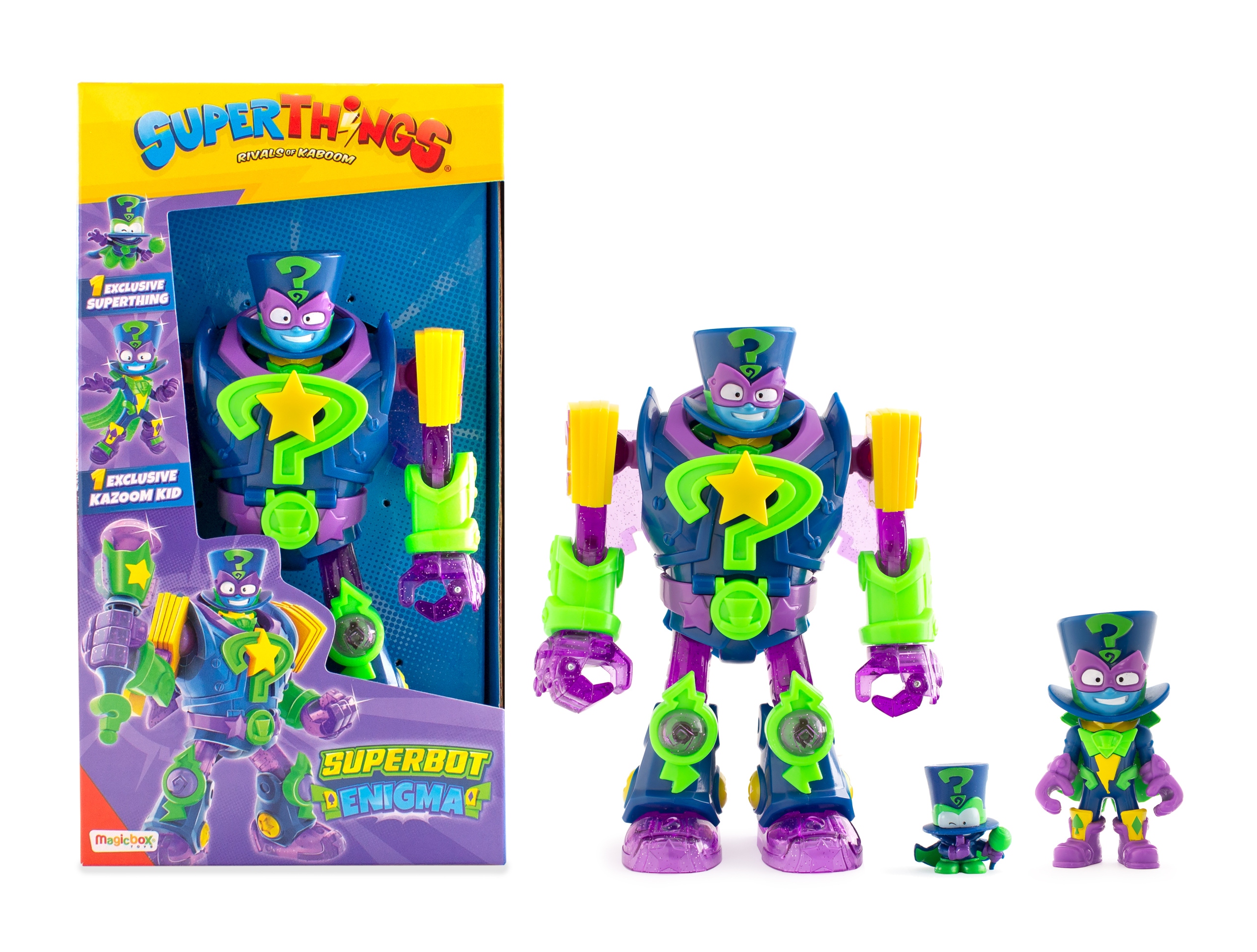 Figurka akcji Magicbox SuperThings fioletowa plastikowa 23 cm