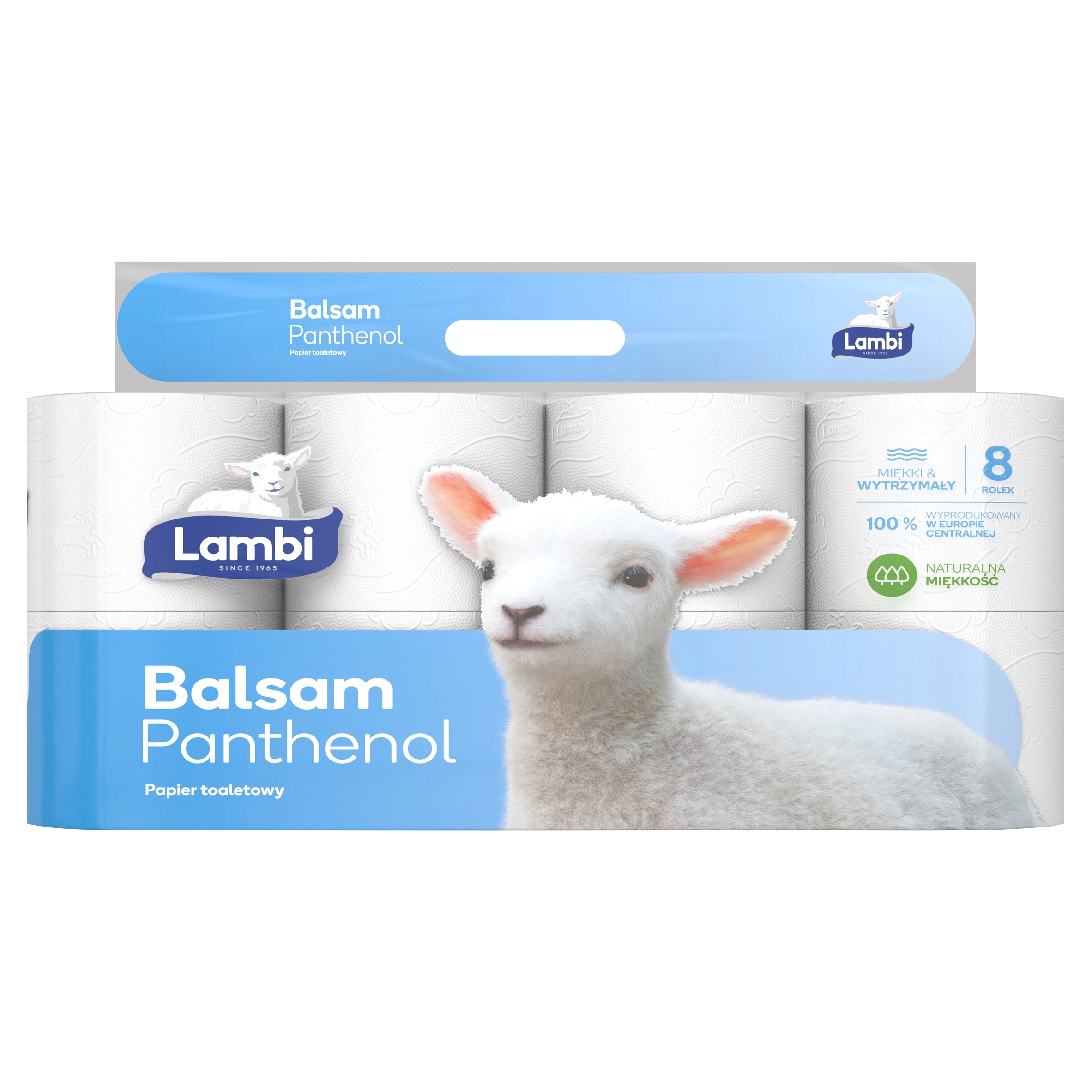 

Papier toaletowy Lambi Balsam Panthenol 8 rolek