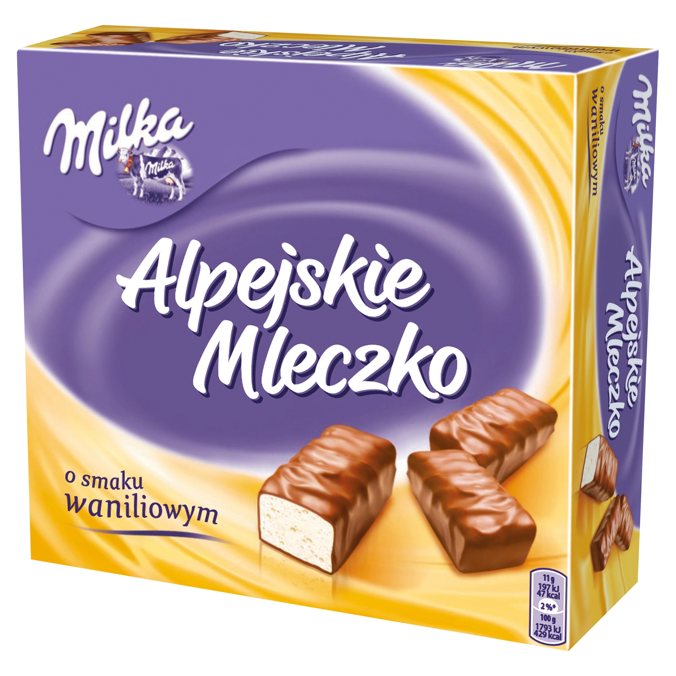 Levně 3x Milka Alpské Pěnové Bonbóny Pěna s vanilkovou příchutí 330 g (30 kusů)