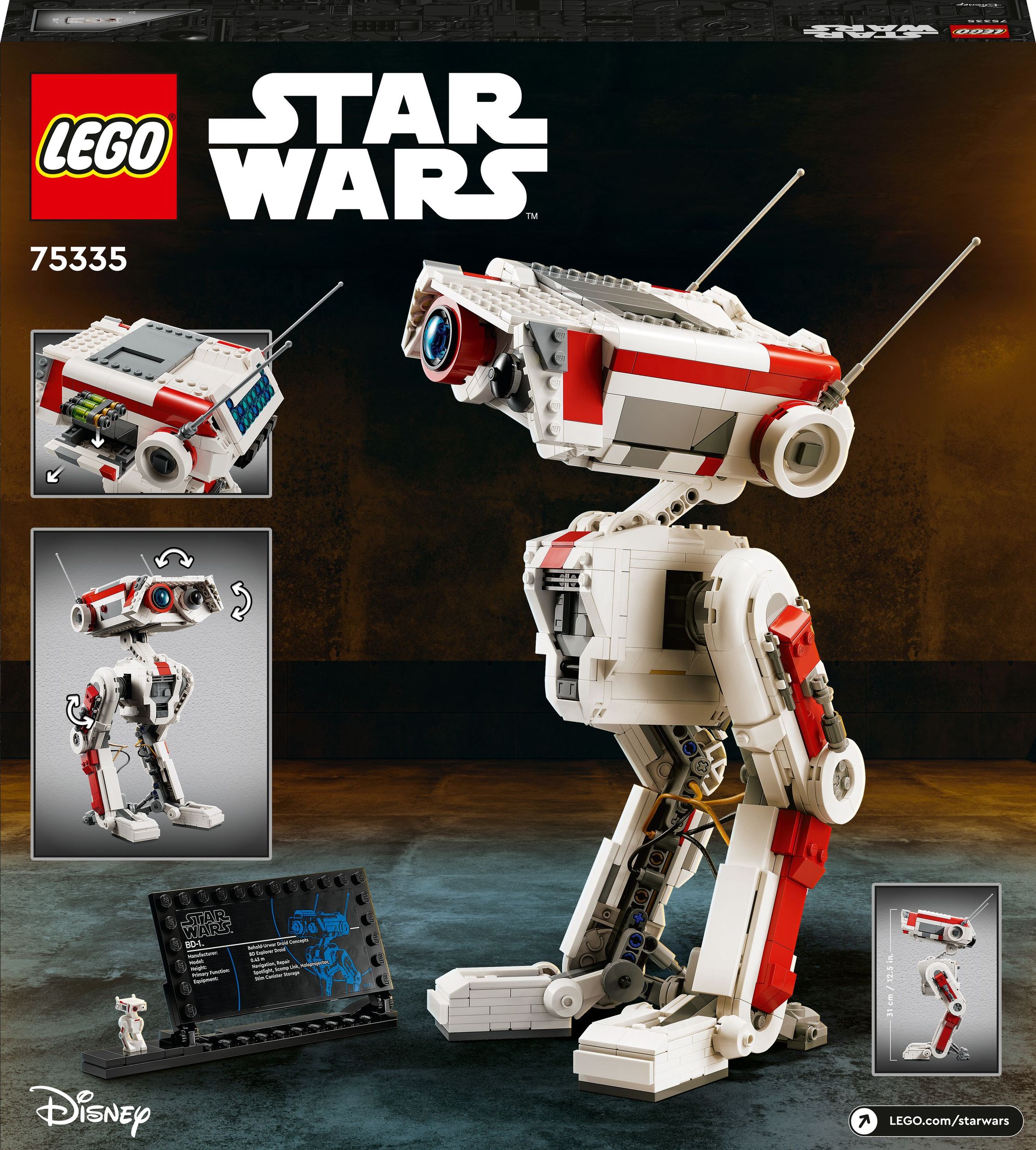 Oryginalne LEGO 75335 Star Wars BD-1 Klocki NOWE Marka LEGO