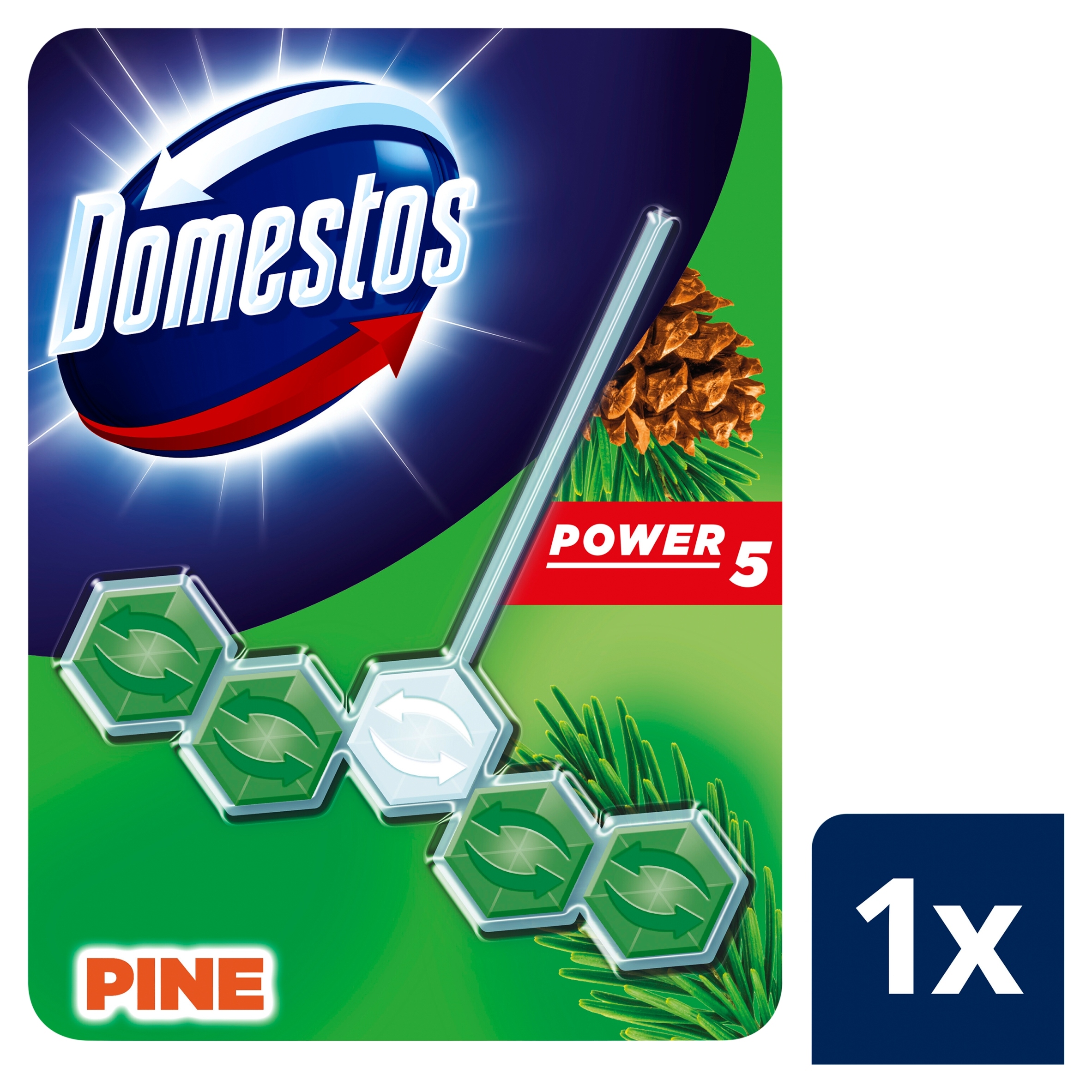 Levně 8X Domestos závěs na Wc Power 5 Pine 55 g