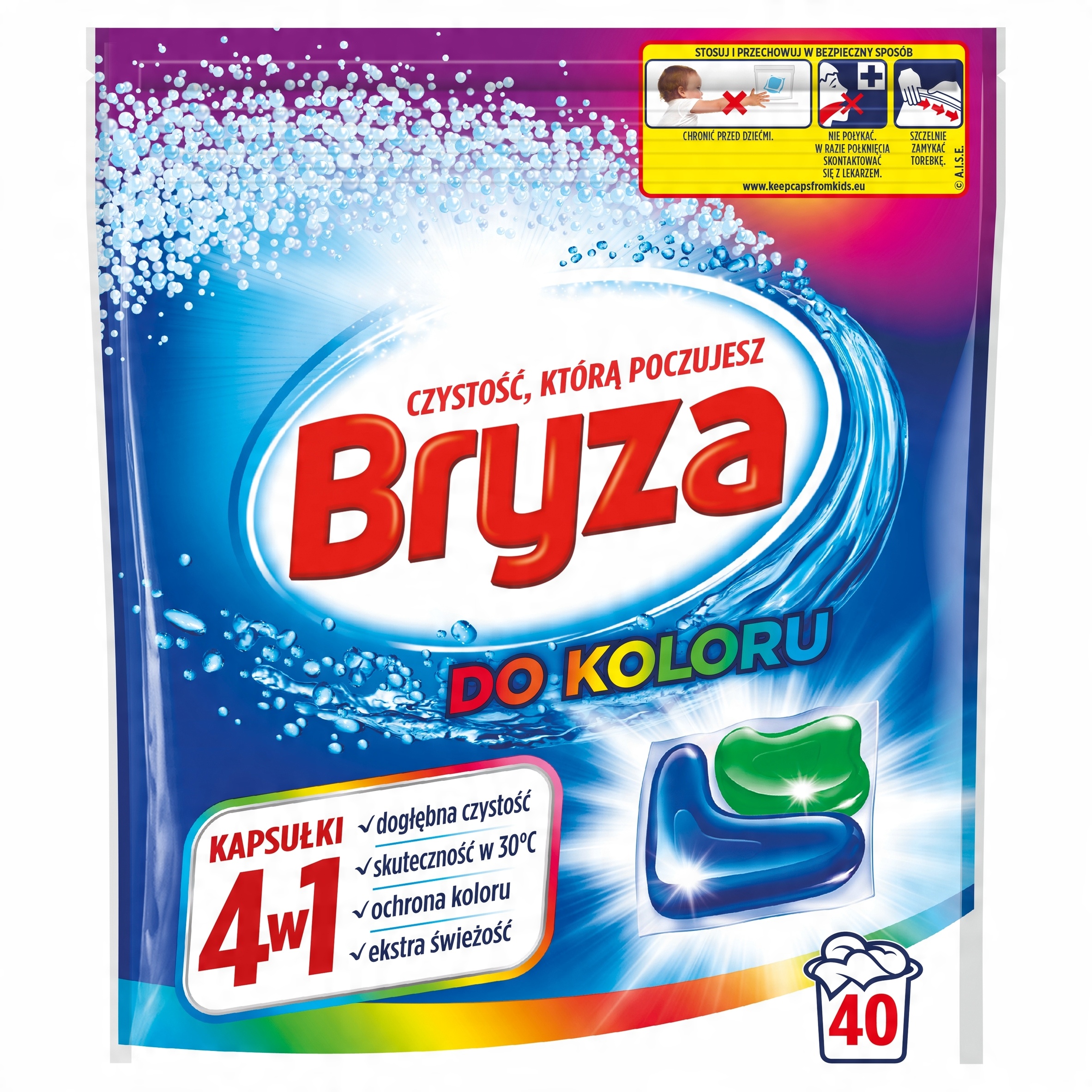 

Kapsułki do prania Bryza 40 szt.
