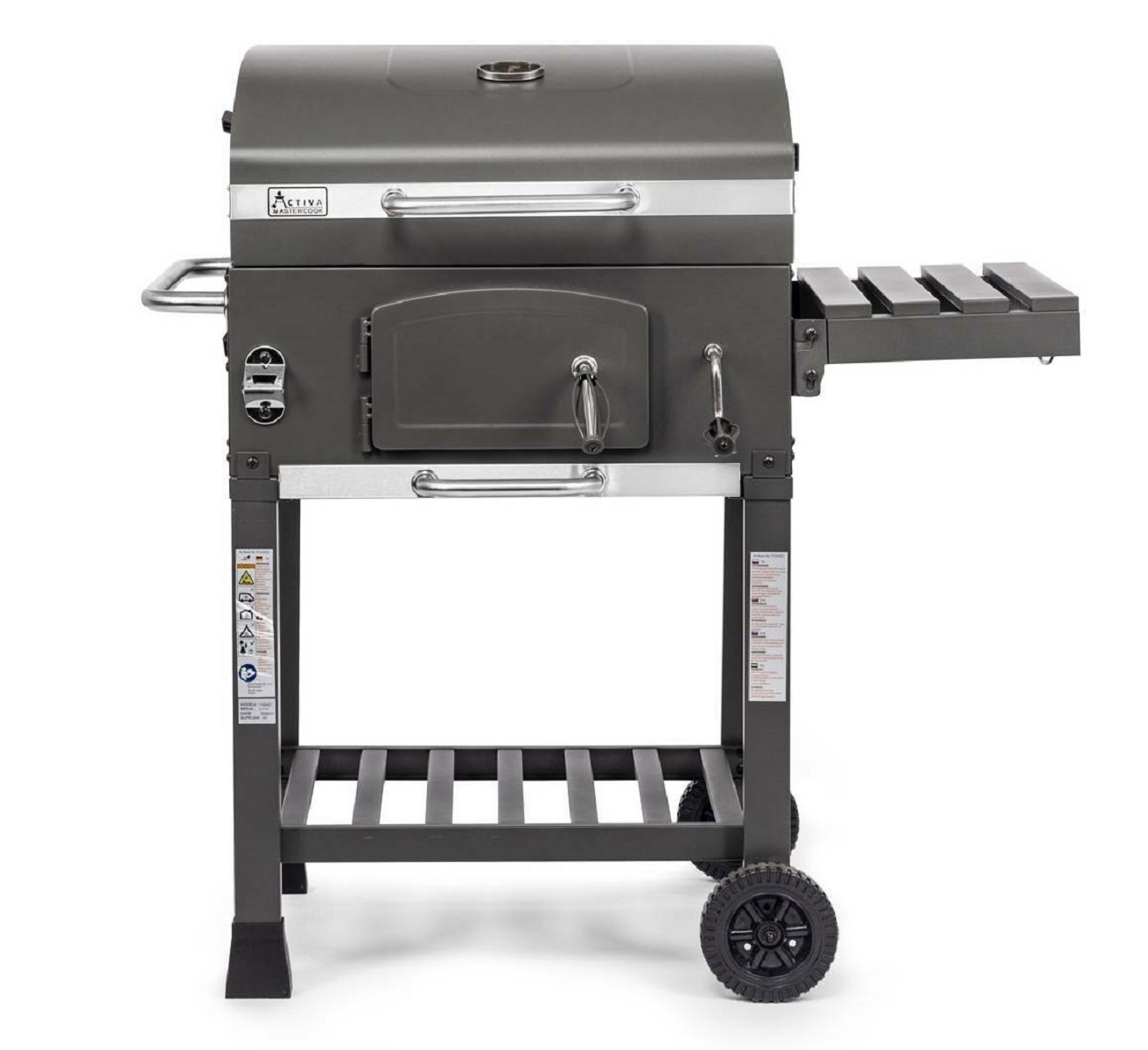 Grill Węglowy Activa Mastercook Angular Ruszt Żeliwny 57,5 x 42,0 cm