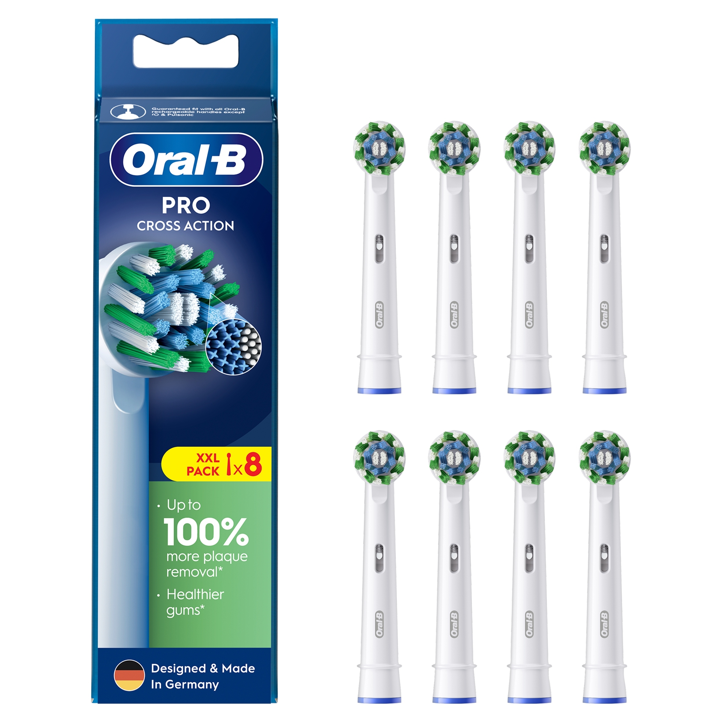 Końcówka szczoteczki Oral-B Pro Cross Action biały (8 szt.)