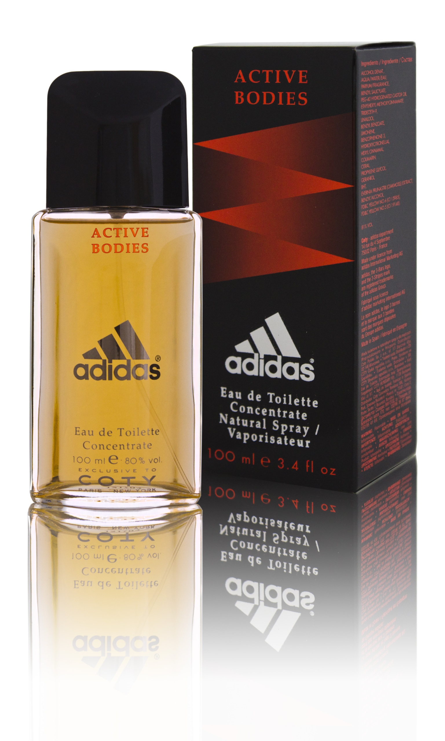 Adidas Active Bodies 100 ml toaletní voda muž Edt