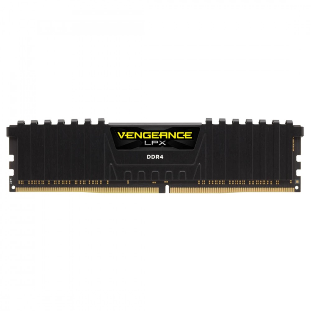 CORSAIR DDR4, 2666MHz 16GB 1x16GB DIMM, 16-18-18-35, XMP 2.0, Vengeance LPX black Heatspreader, Black PCB, 1.2V — 2