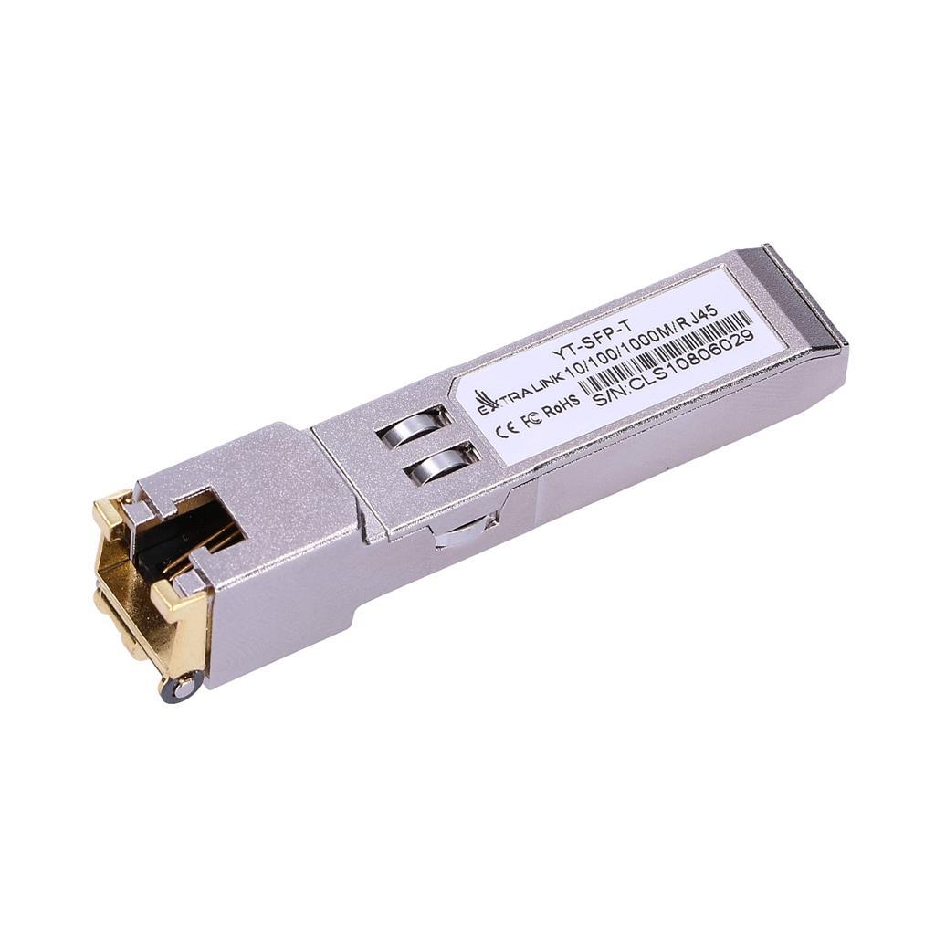 Extralink Sfp 1. 25G Moduł Sfp do RJ45 1,25Gbps, 100/ 1000BASE- T, 100m