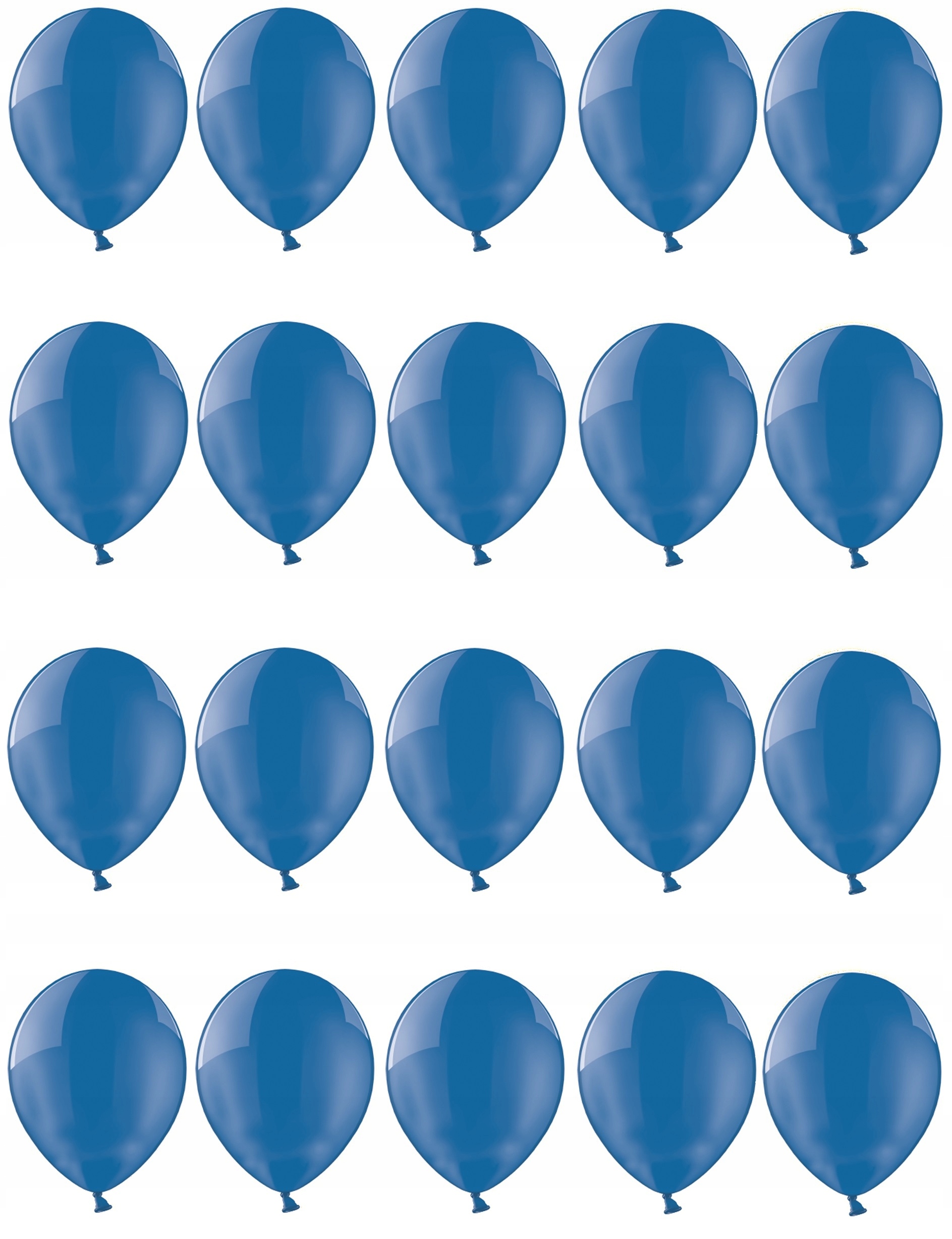 

Balony 25cm Niebieskie Przezroczyste 20szt na ślub