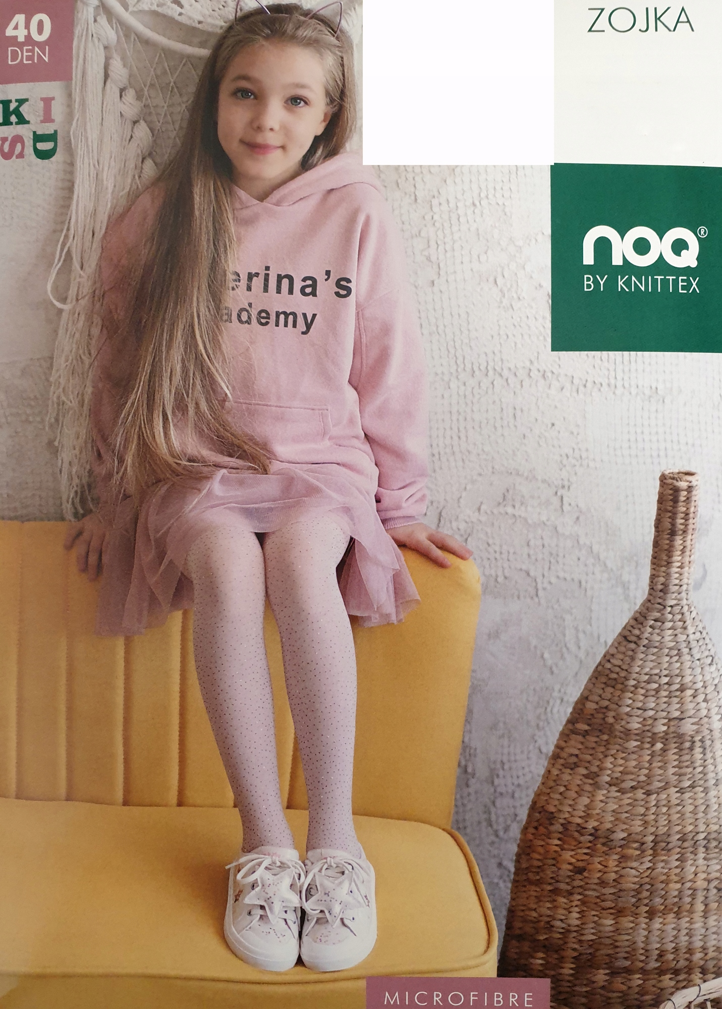 

Knittex rajstopki 40 den Zojka białe 122-128