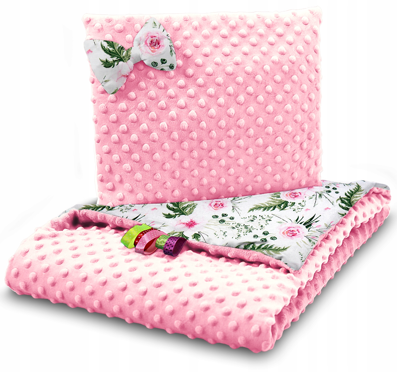 KOCYK MINKY PODUSZKA MOTYLEK DO WÓZKA NOSIDEŁKA KOŁYSKI ZESTAW 3w1 BABYMAM Marka Babymam