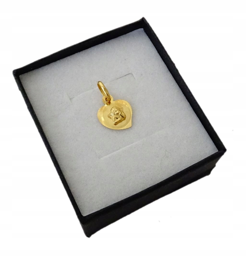 

Złoty Wisiorek Aniołek W Sercu Pr. 585