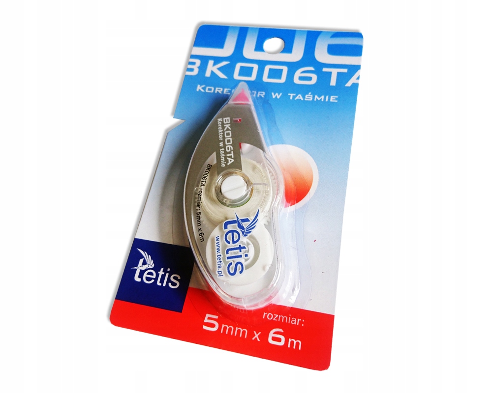 

Korektor W Taśmie Blister 5mm 6m BK006-TA Tetis