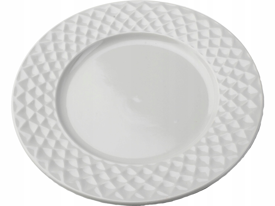 

Ceramiczny duży talerz płaski Obiadowy 26cm Grey