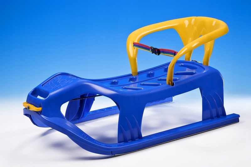 SANKI DWUOSOBOWE+NIERDZEWNE PŁOZY+OPARCIE DZIECI Marka Marmat